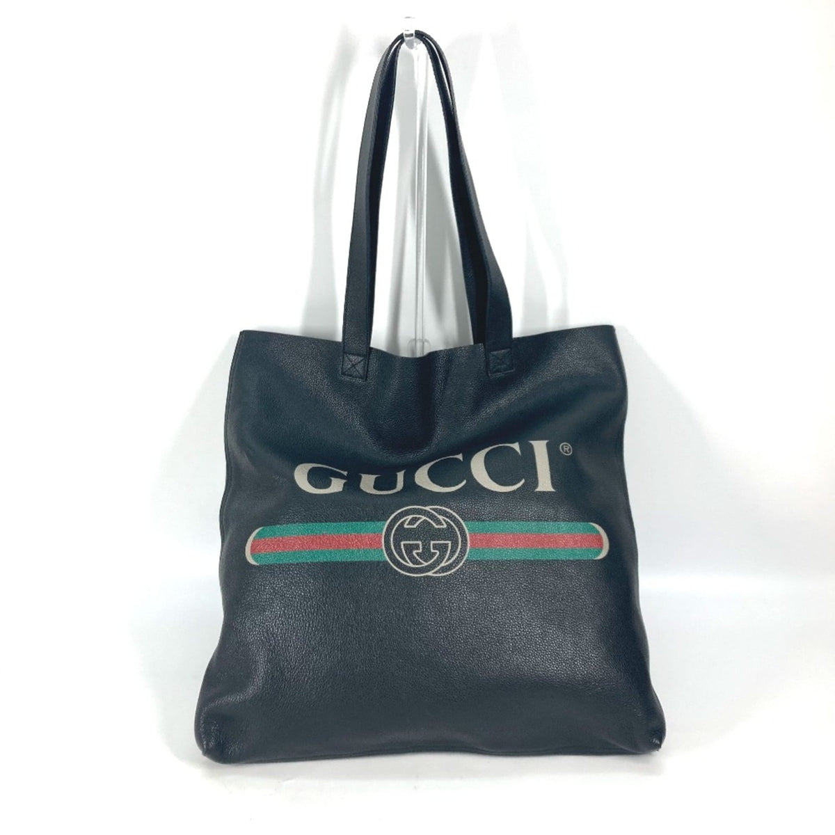 Gucci Black Leather Tote Bag (Pre-Owned)