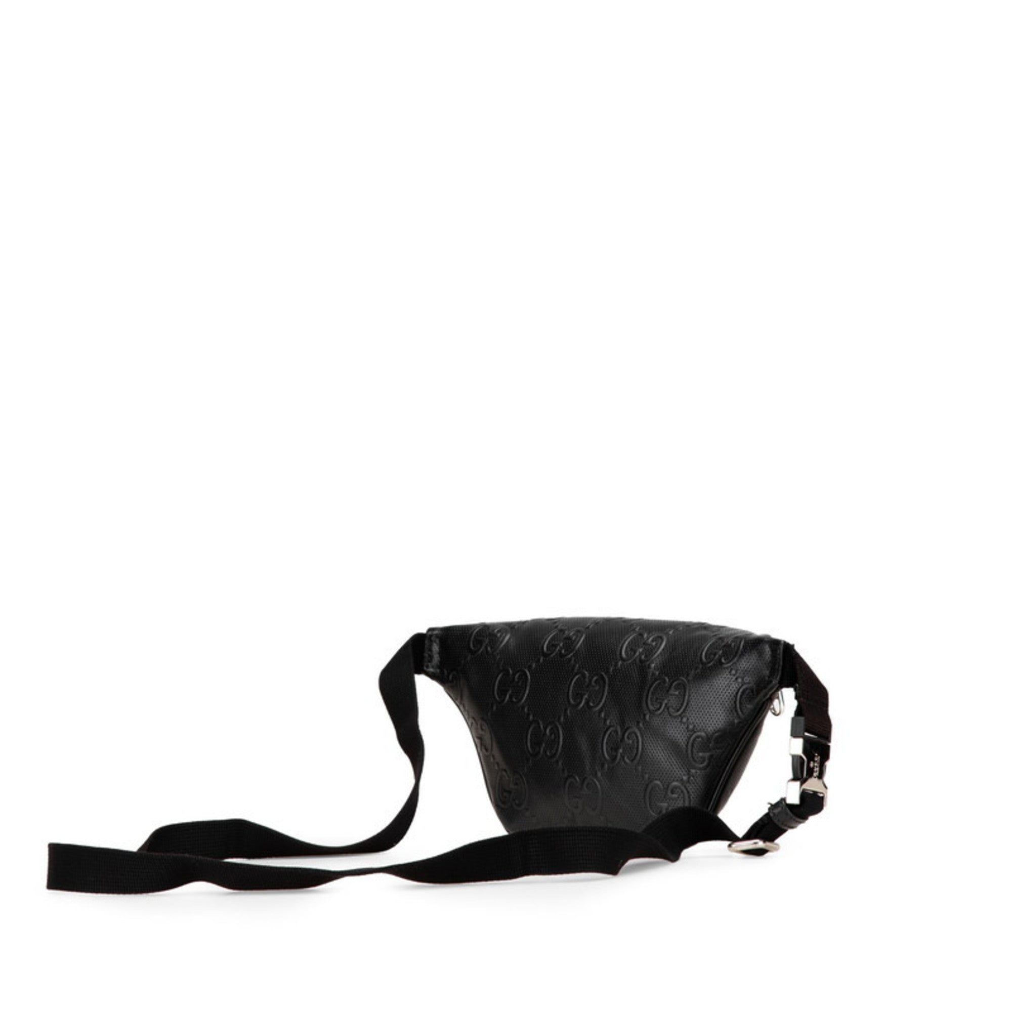 Gucci Black Leather Fanny Pack Sling Bag (Pre-Owned)