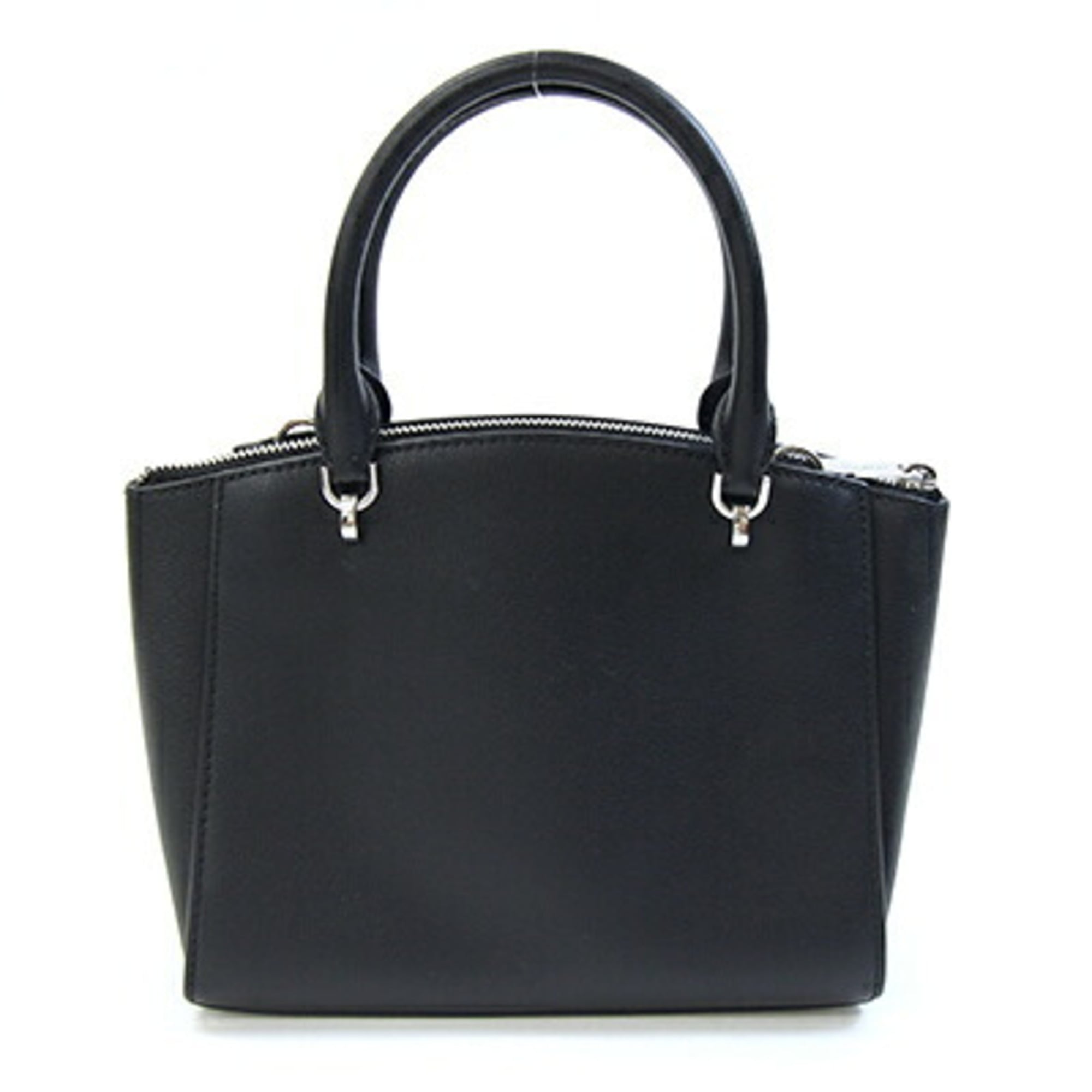 Michael Kors Black Leather Handbag Shoulder Bag (Pre-Owned)