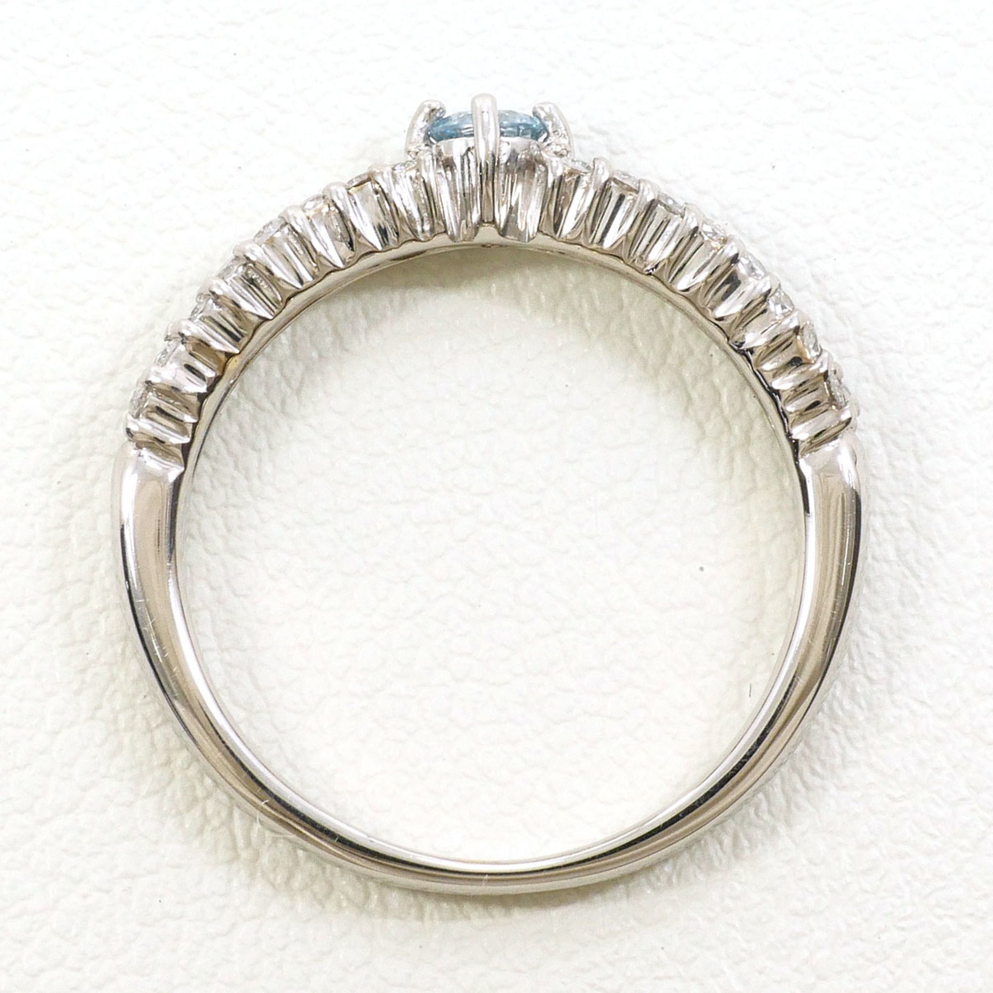 Unbranded Blue White Gold White Gold (18K) Band Ring (Pre-Owned)