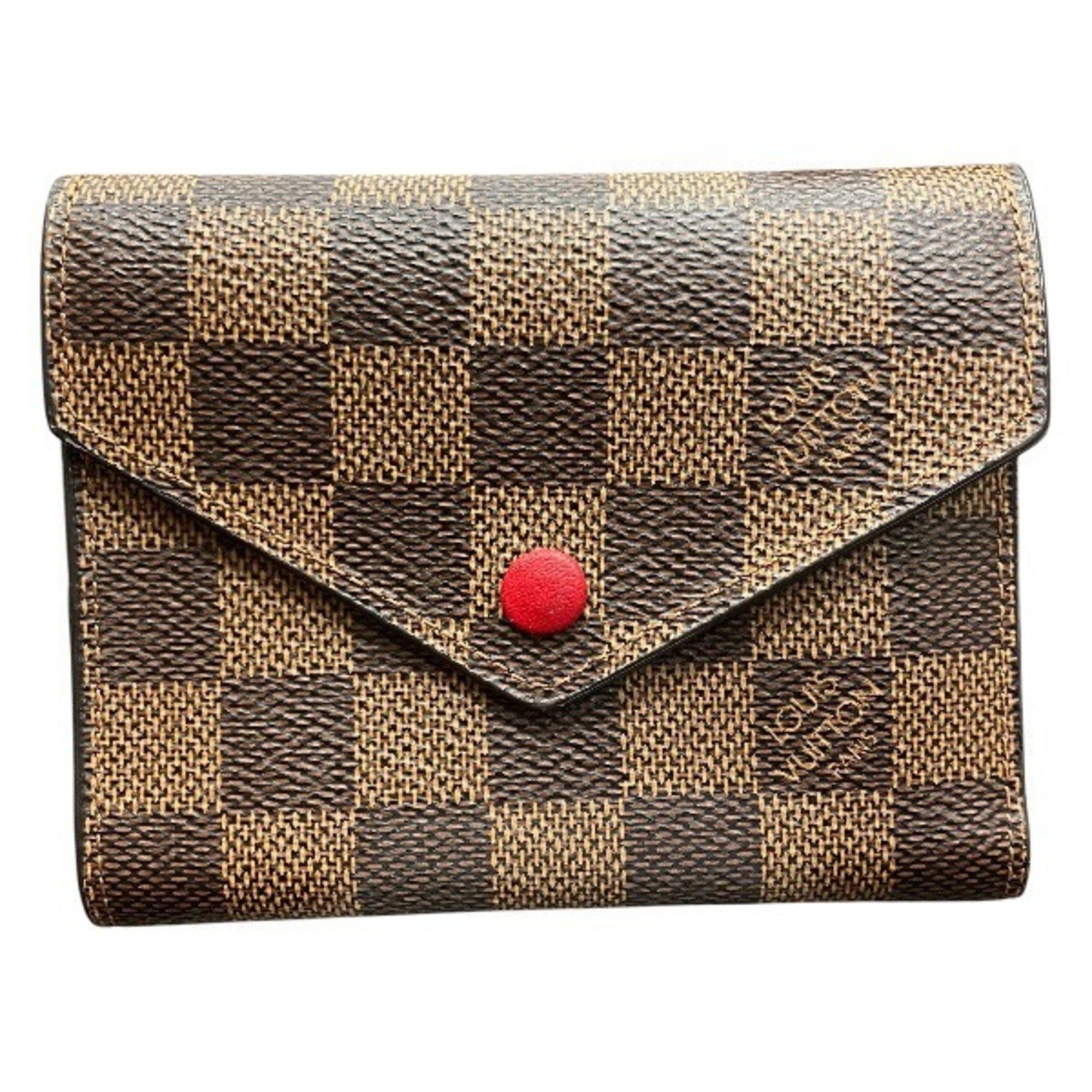 Louis Vuitton Brown Red Color Coin Purse/Coin Case (Pre-Owned)