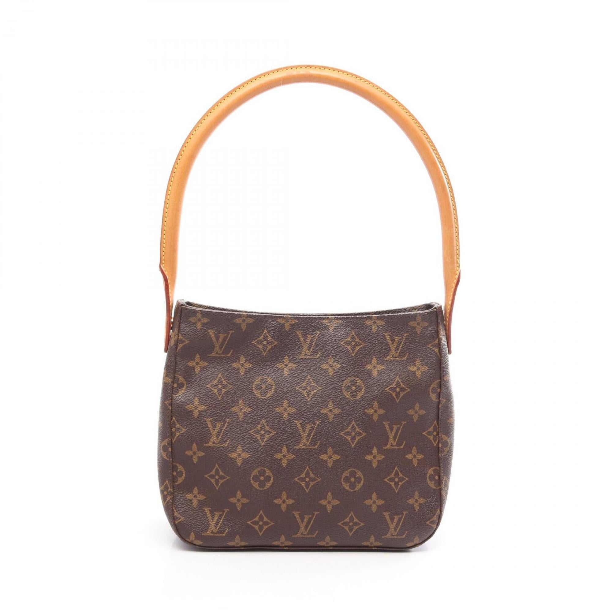 Louis Vuitton Brown Pvc Coated Canvas Leather Handbag Shoulder Bag (Pre-Owned)