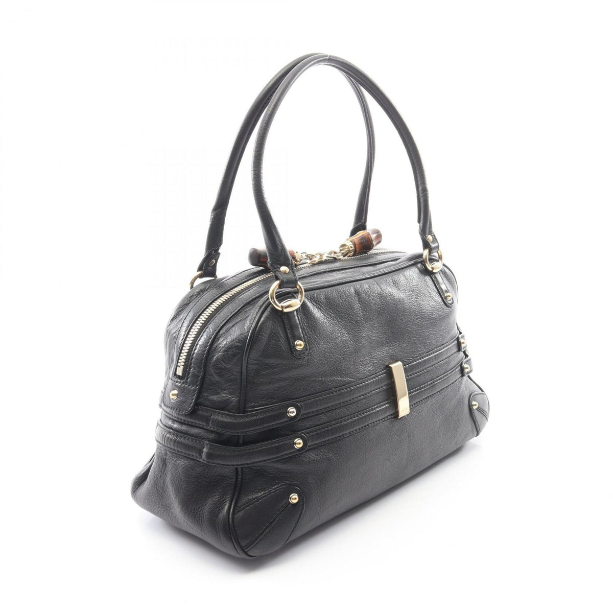 Gucci Black Leather Handbag (Pre-Owned)