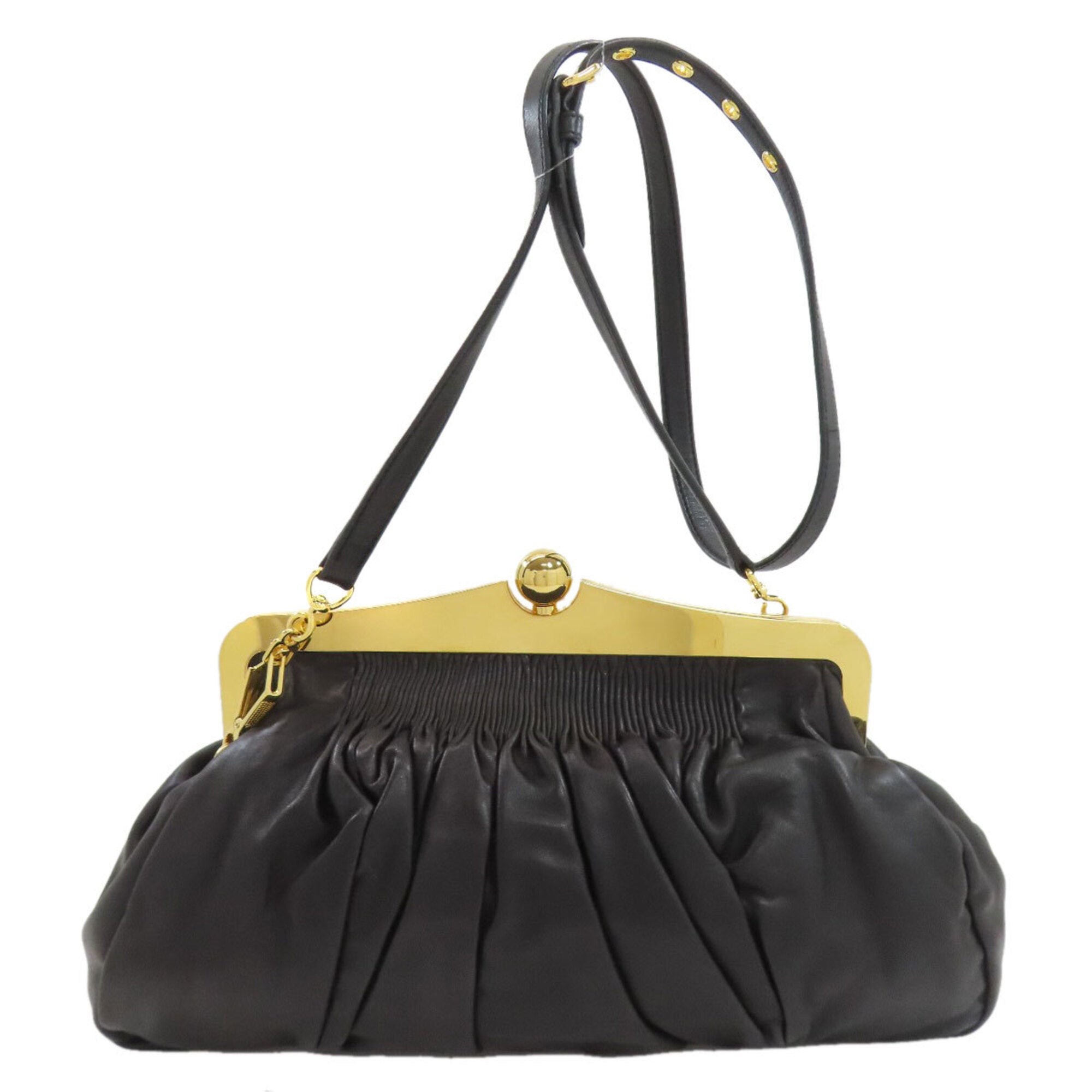 Miu Miu Black Leather Shoulder Bag (Pre-Owned)