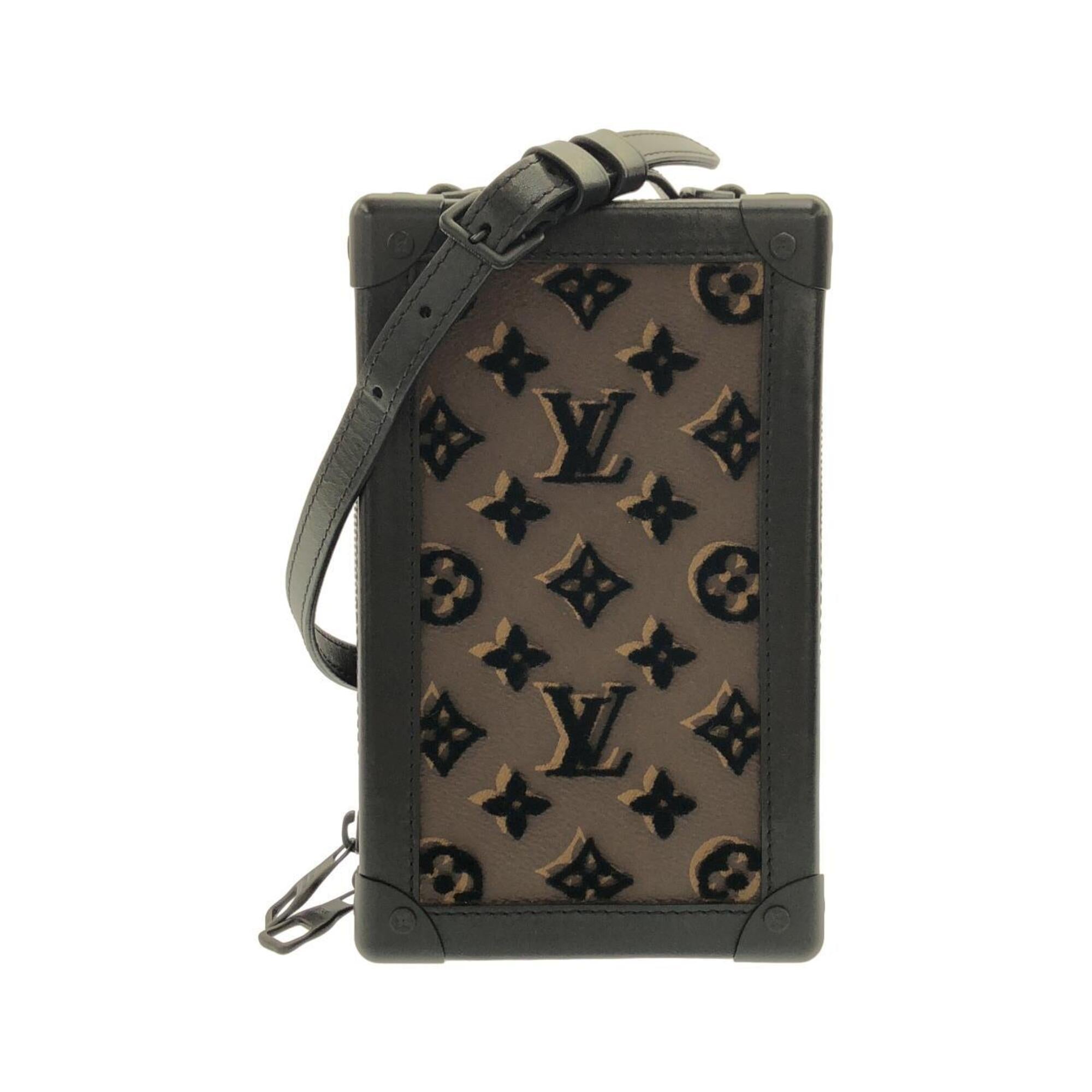 Louis Vuitton Black Marron Coated Canvas Shoulder Bag (Pre-Owned)
