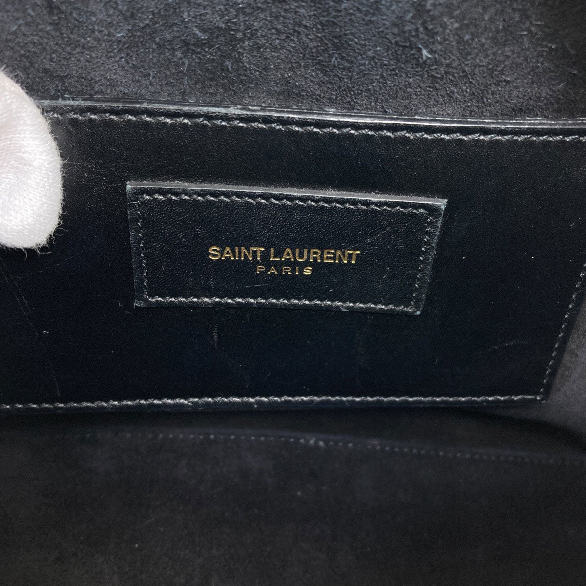 Yves Saint Laurent Black Leather Handbag (Pre-Owned)