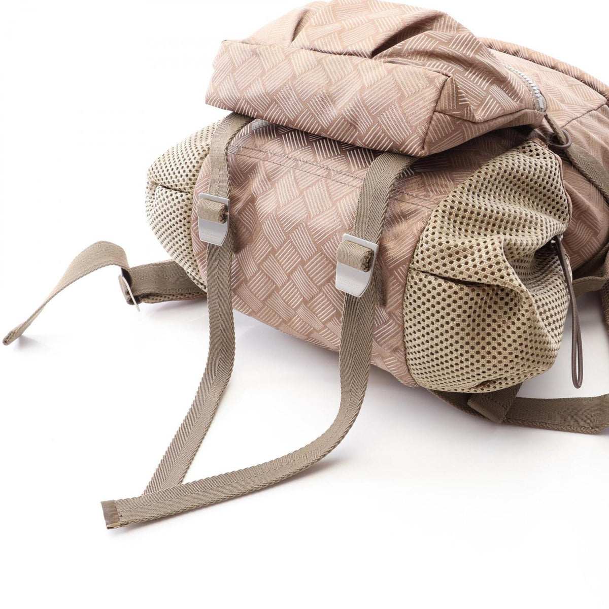 Bottega Veneta Brown Nylon Backpack (Pre-Owned)