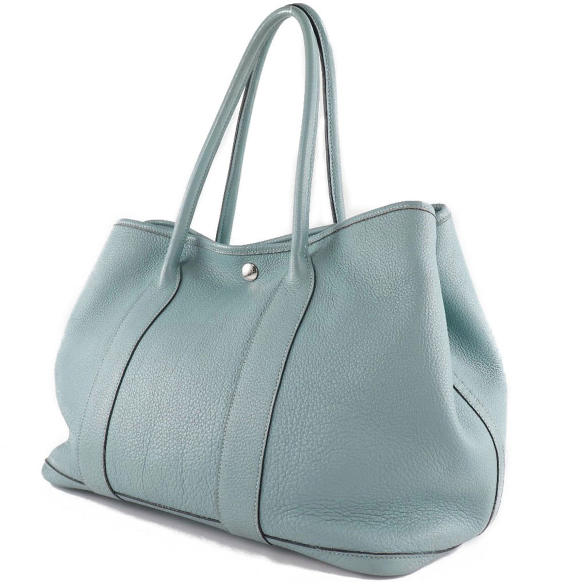 Hermes Garden Blue Lin Light Blue Negonda Leather Tote Bag (Pre-Owned)