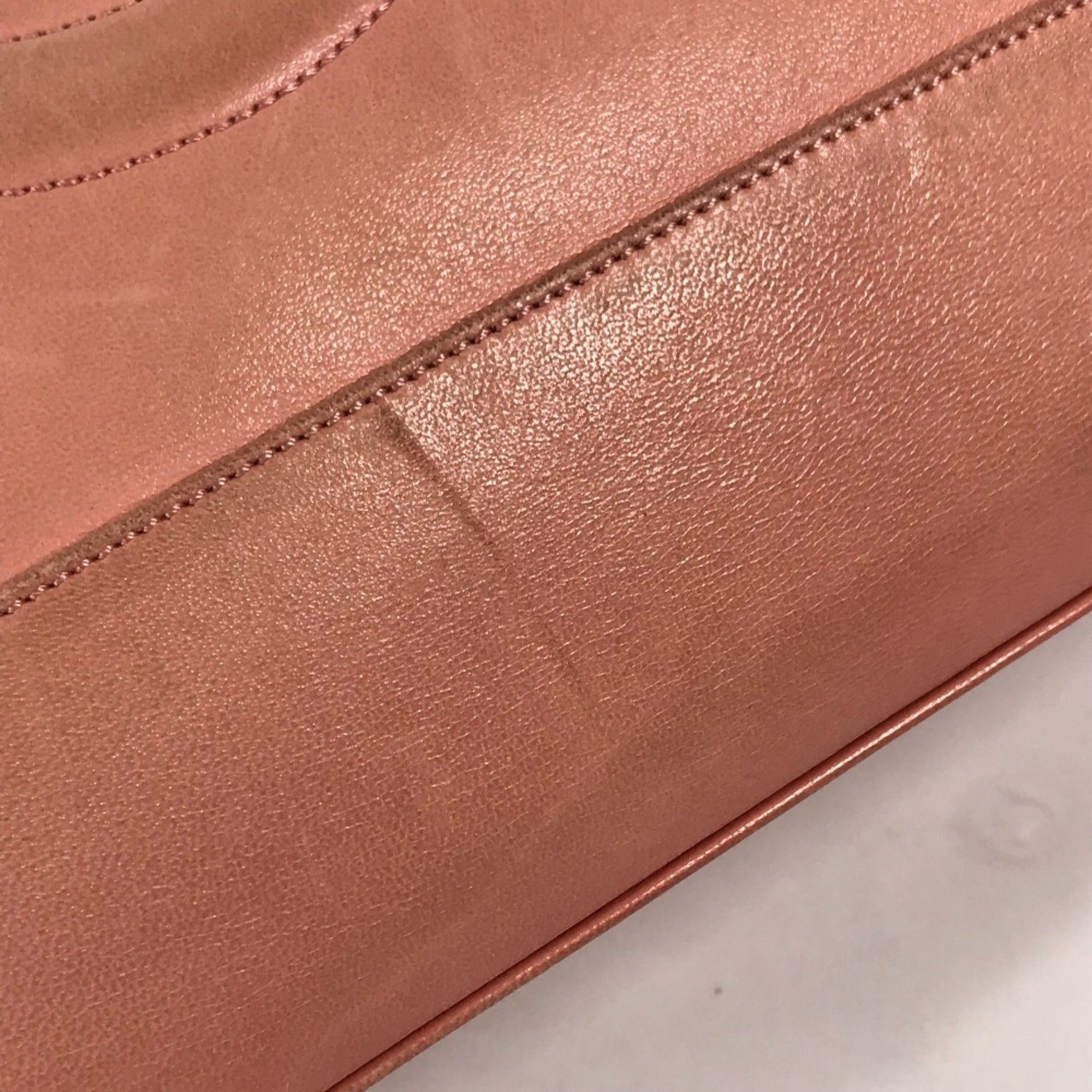 Chanel Pink Leather Shoulder Bag Tote Bag (Pre-Owned)