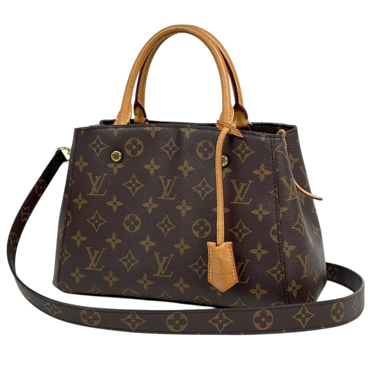 Louis Vuitton Brown Monogram Handbag Shoulder Bag (Pre-Owned)