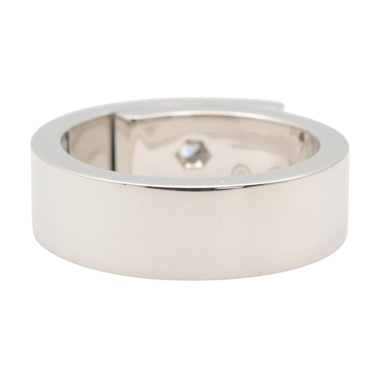 Cartier Silver Clear Band Ring (Pre-Owned)