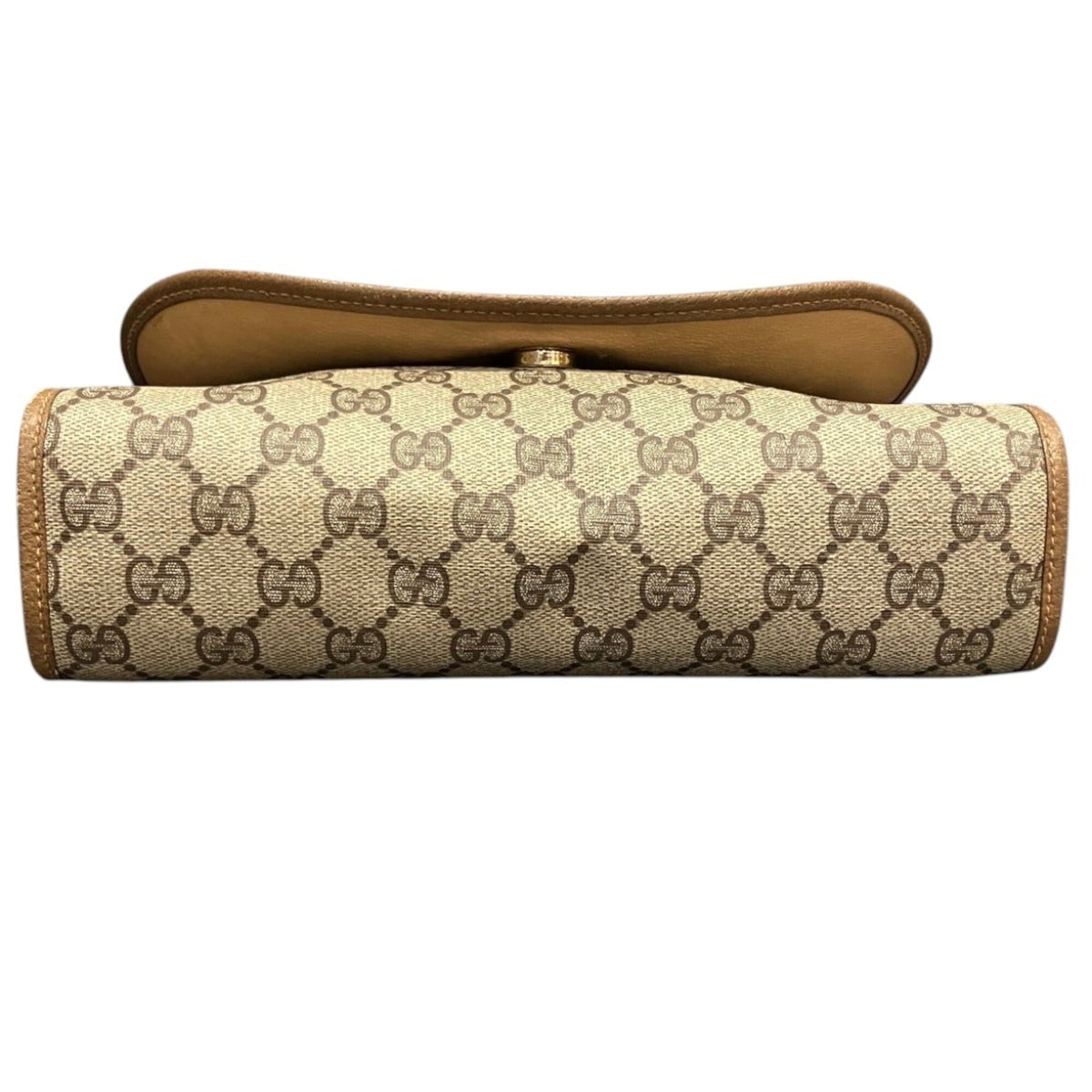 Gucci Beige Pvc Leather Clutch Bag (Pre-Owned)