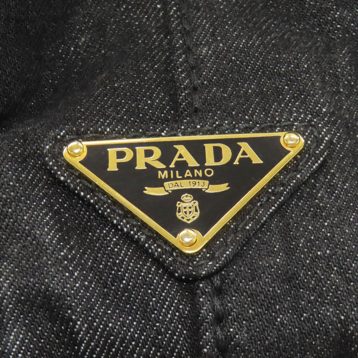 Prada Black Denim Handbag (Pre-Owned)