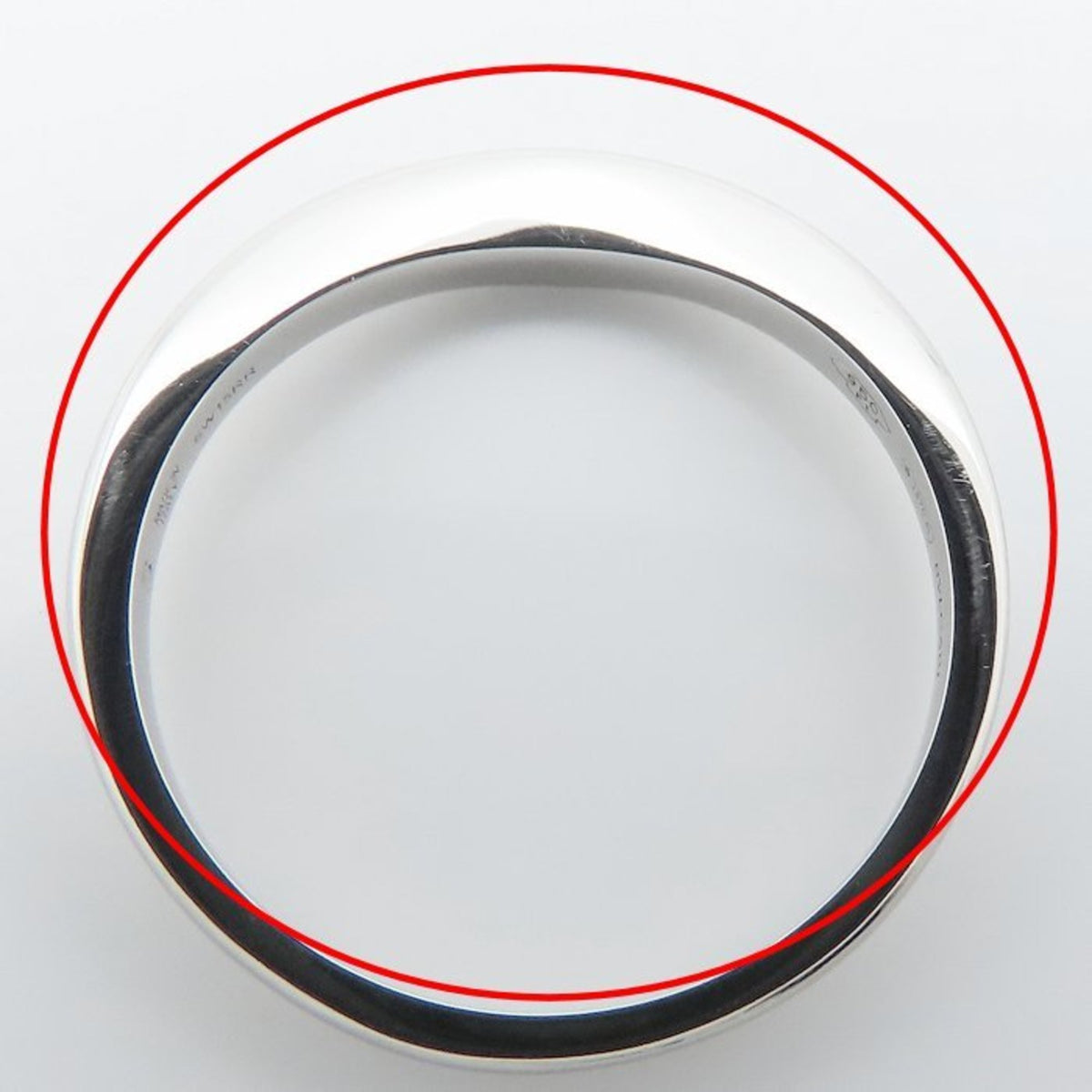 Bvlgari Platinum Platinum 950 Band Ring (Pre-Owned)