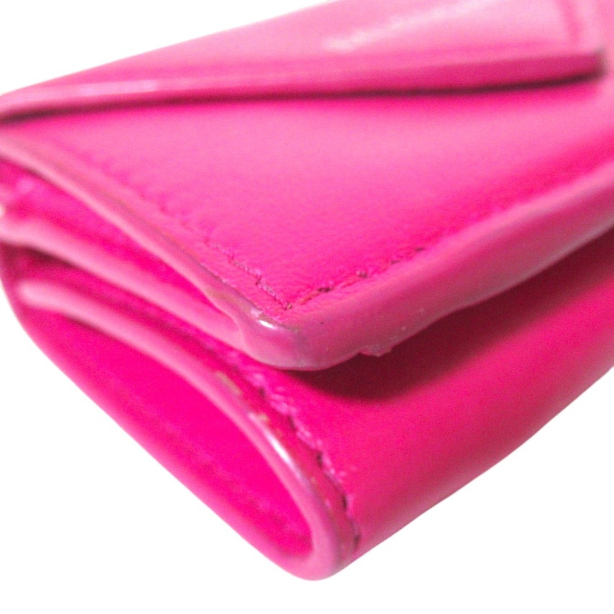 Balenciaga Pink Leather Wallet (Tri-Fold) (Pre-Owned)