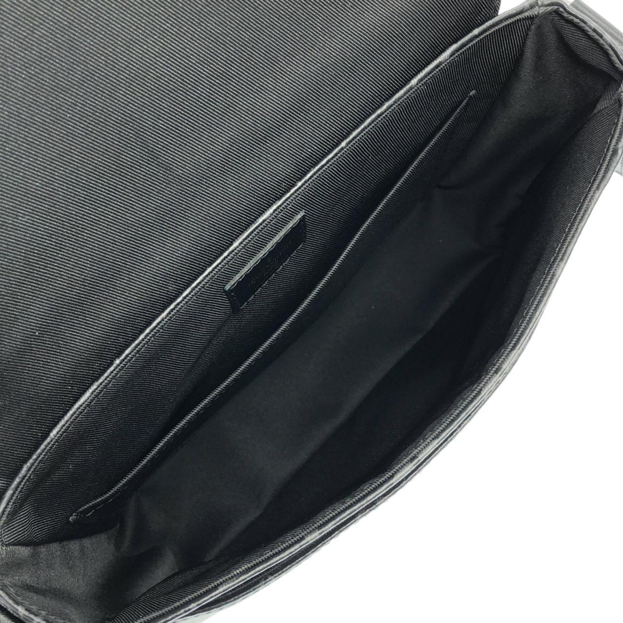 Louis Vuitton Black Coated Canvas Shoulder Bag (Pre-Owned)