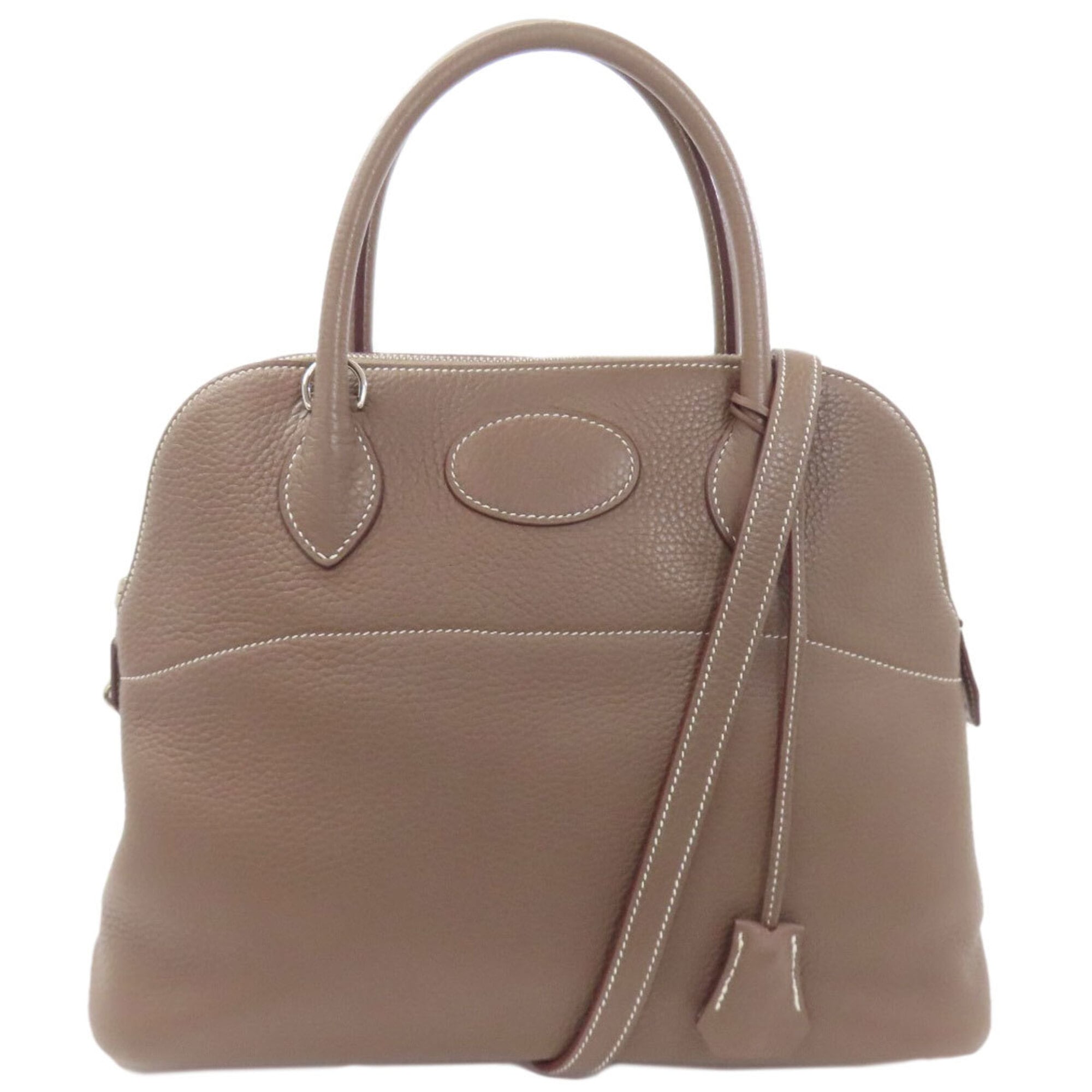 Hermes Bolide Etoupe Gray Handbag (Pre-Owned)
