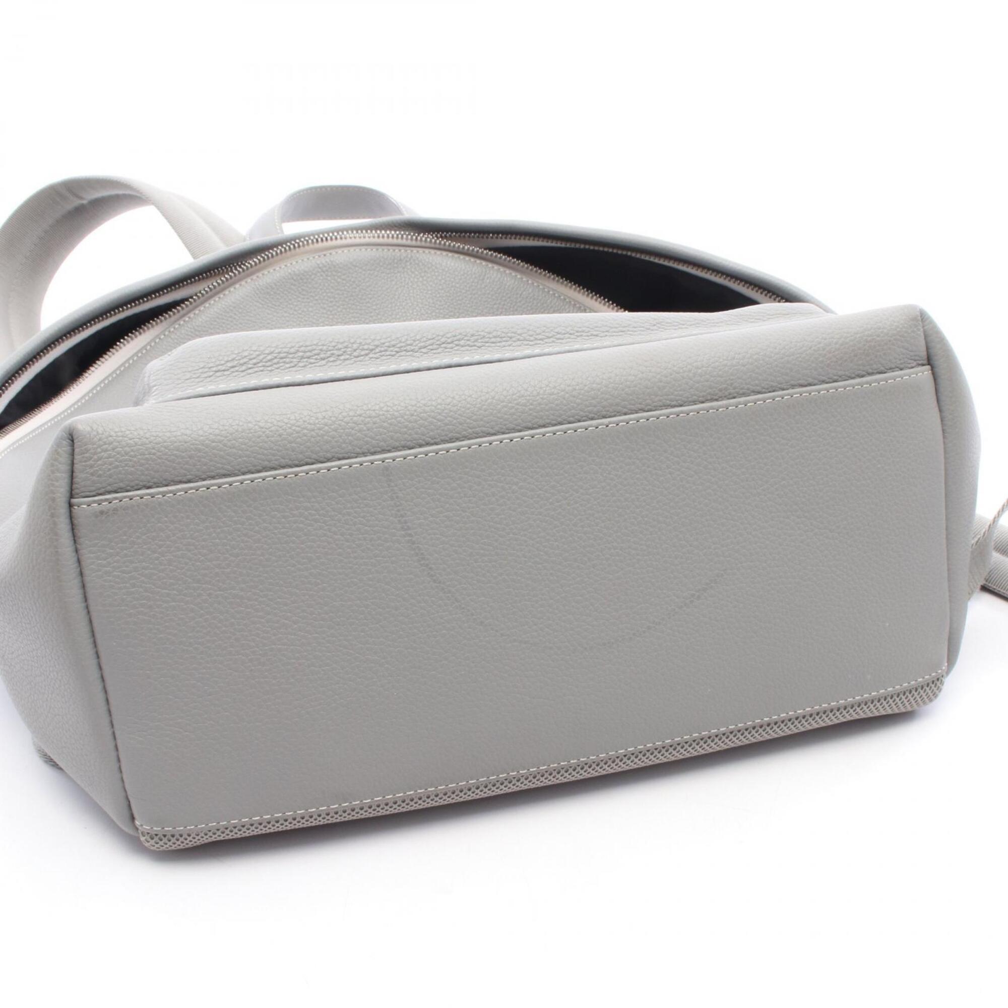 Christian Dior Gray Leather Backpack (Pre-Owned)