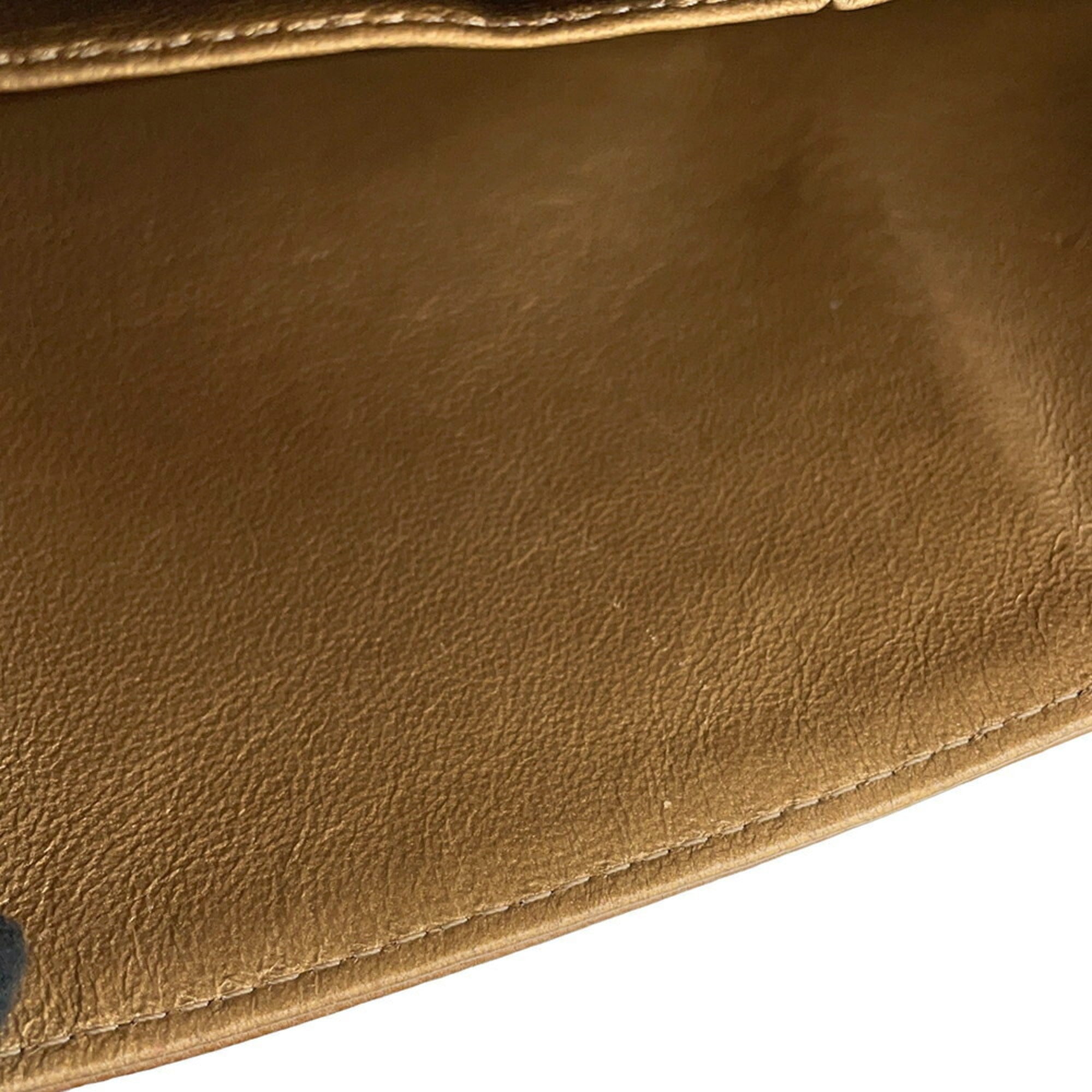 Chanel Matelasse Gold Grained Calfskin Shoulder Bag (Pre-Owned)