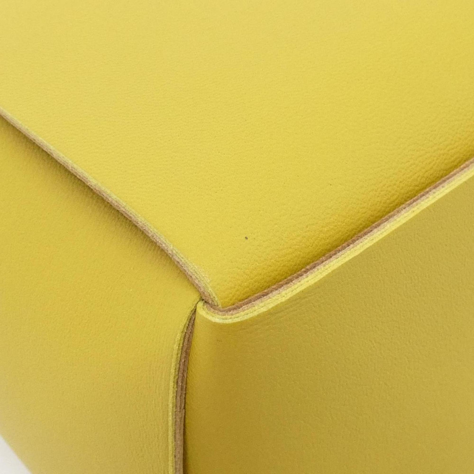 Bottega Veneta Camel Yellow Leather Handbag (Pre-Owned)