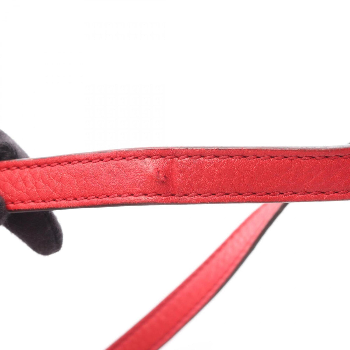 Gucci Red Color Leather Handbag Shoulder Bag (Pre-Owned)