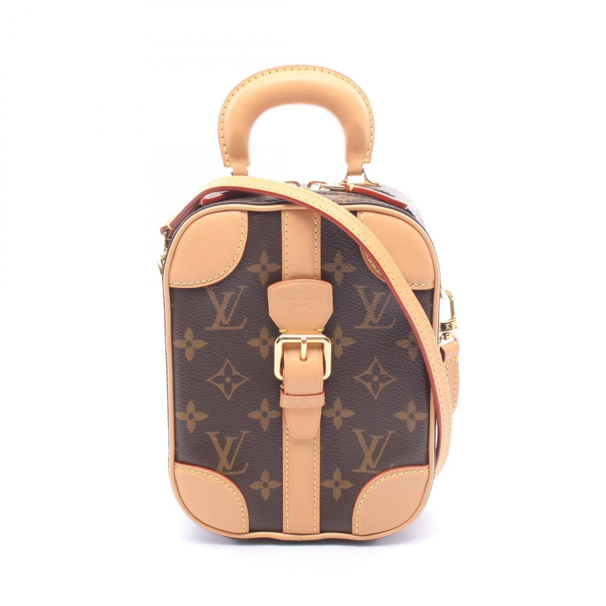 Louis Vuitton Brown Coated Canvas Monogram Pvc Leather Handbag (Pre-Owned)