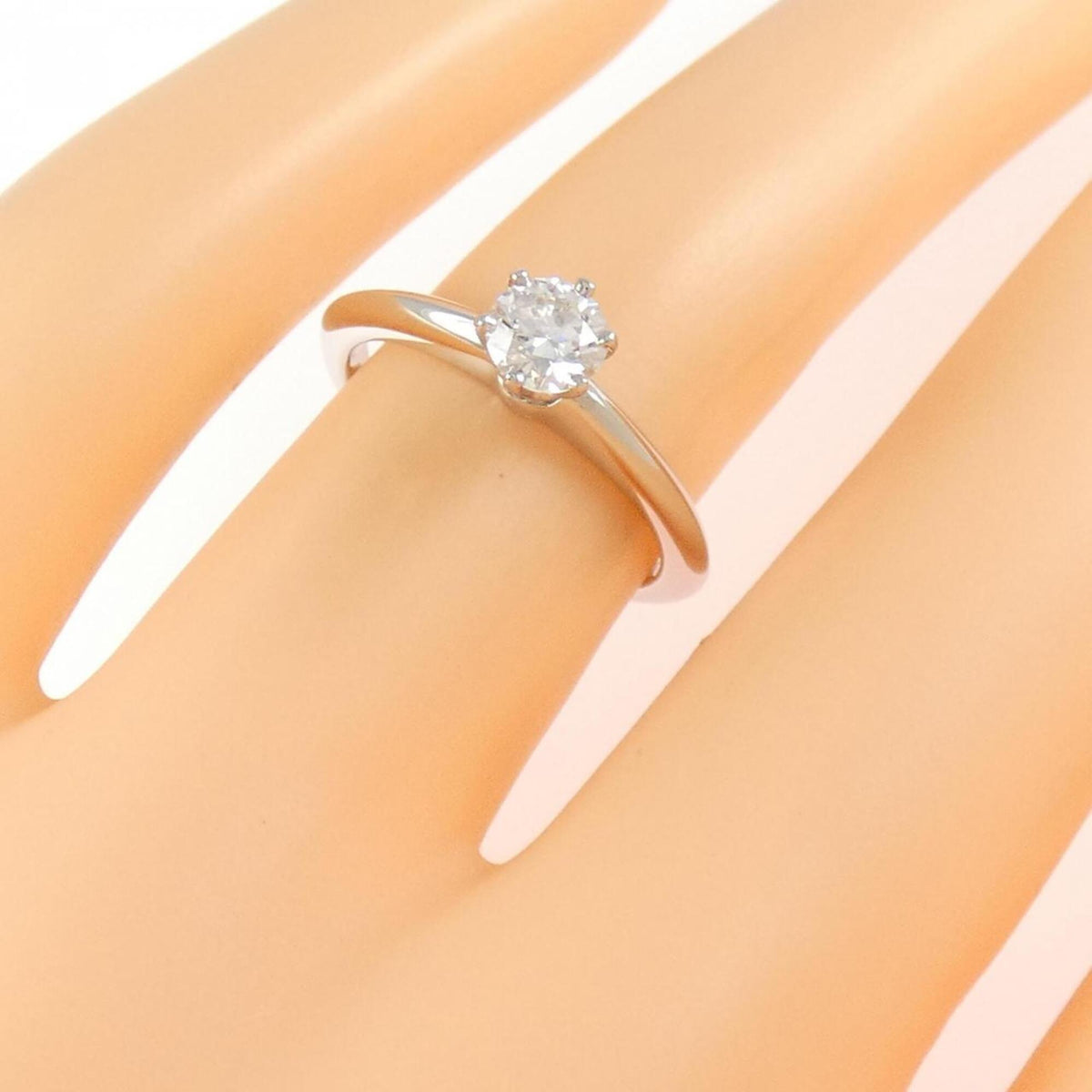 Tiffany Platinum Platinum 950 Band Ring (Pre-Owned)