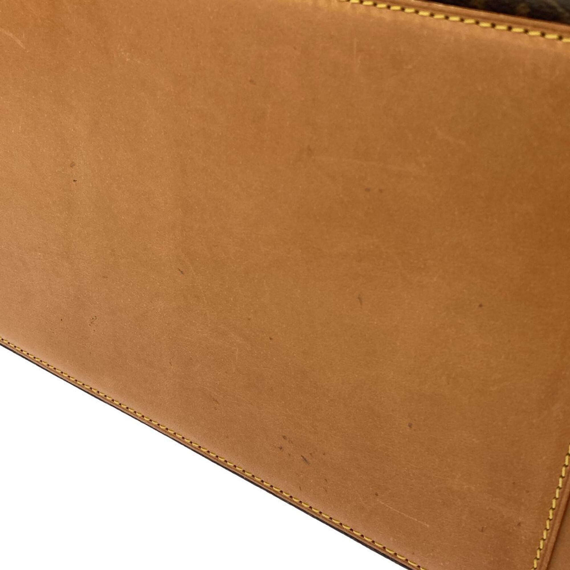 Louis Vuitton Marron Monogram Coated Canvas Handbag (Pre-Owned)