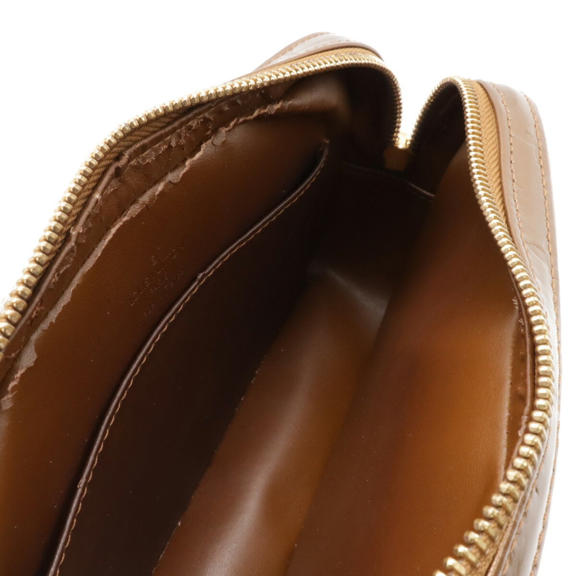 Louis Vuitton Bronze Leather Shoulder Bag (Pre-Owned)