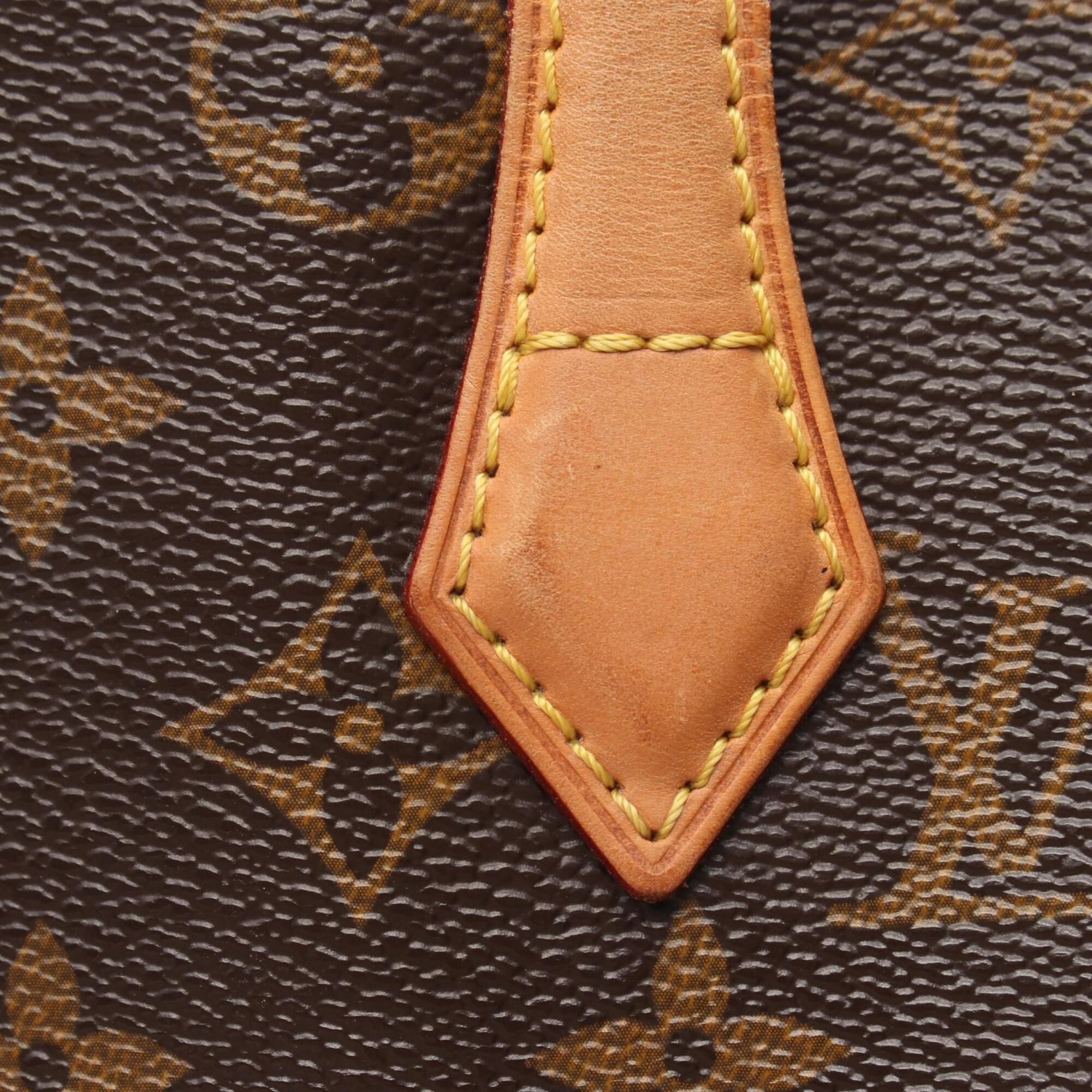 Louis Vuitton Brown Coated Canvas Pvc Monogram Leather Handbag (Pre-Owned)