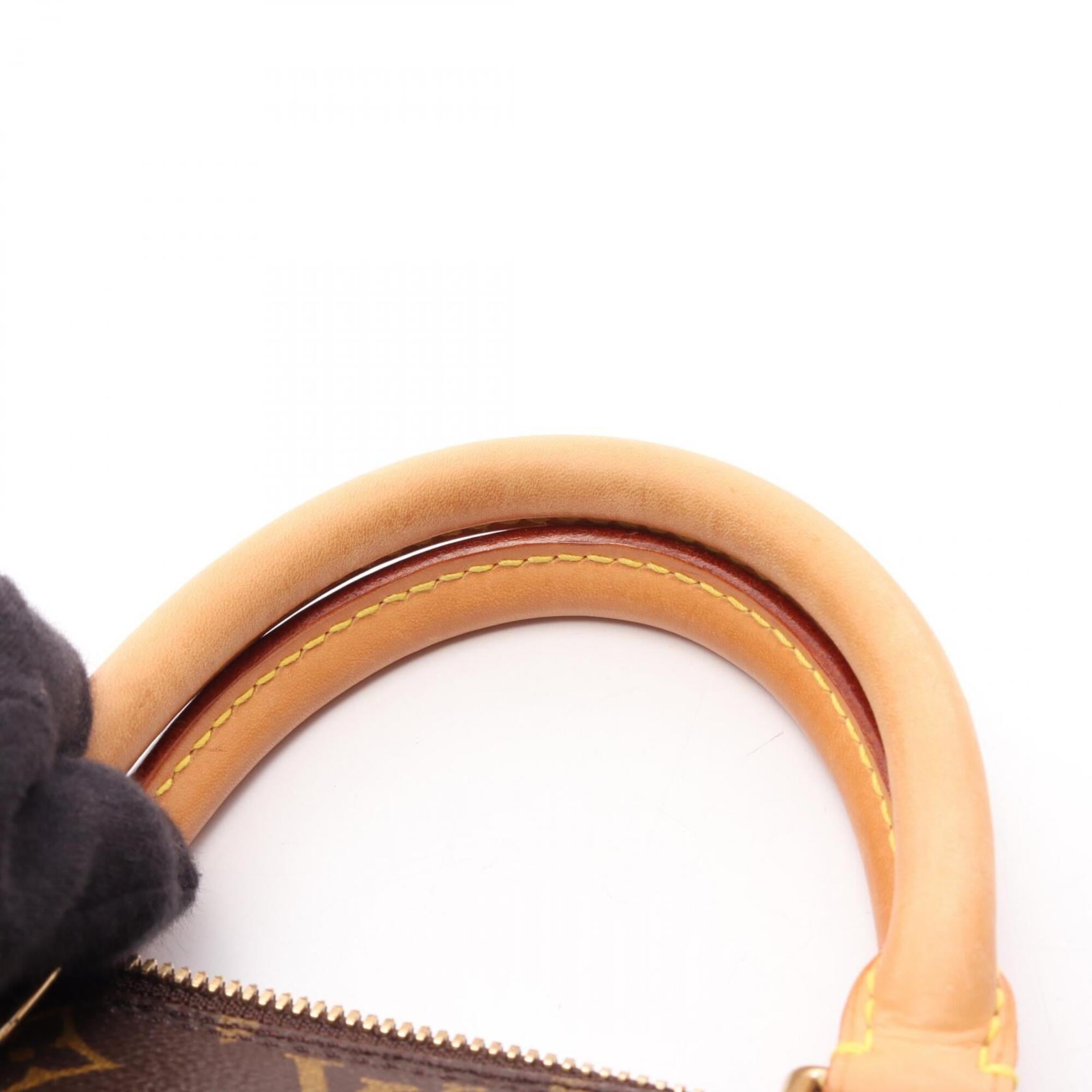 Louis Vuitton Monogram Brown Coated Canvas Leather Handbag (Pre-Owned)