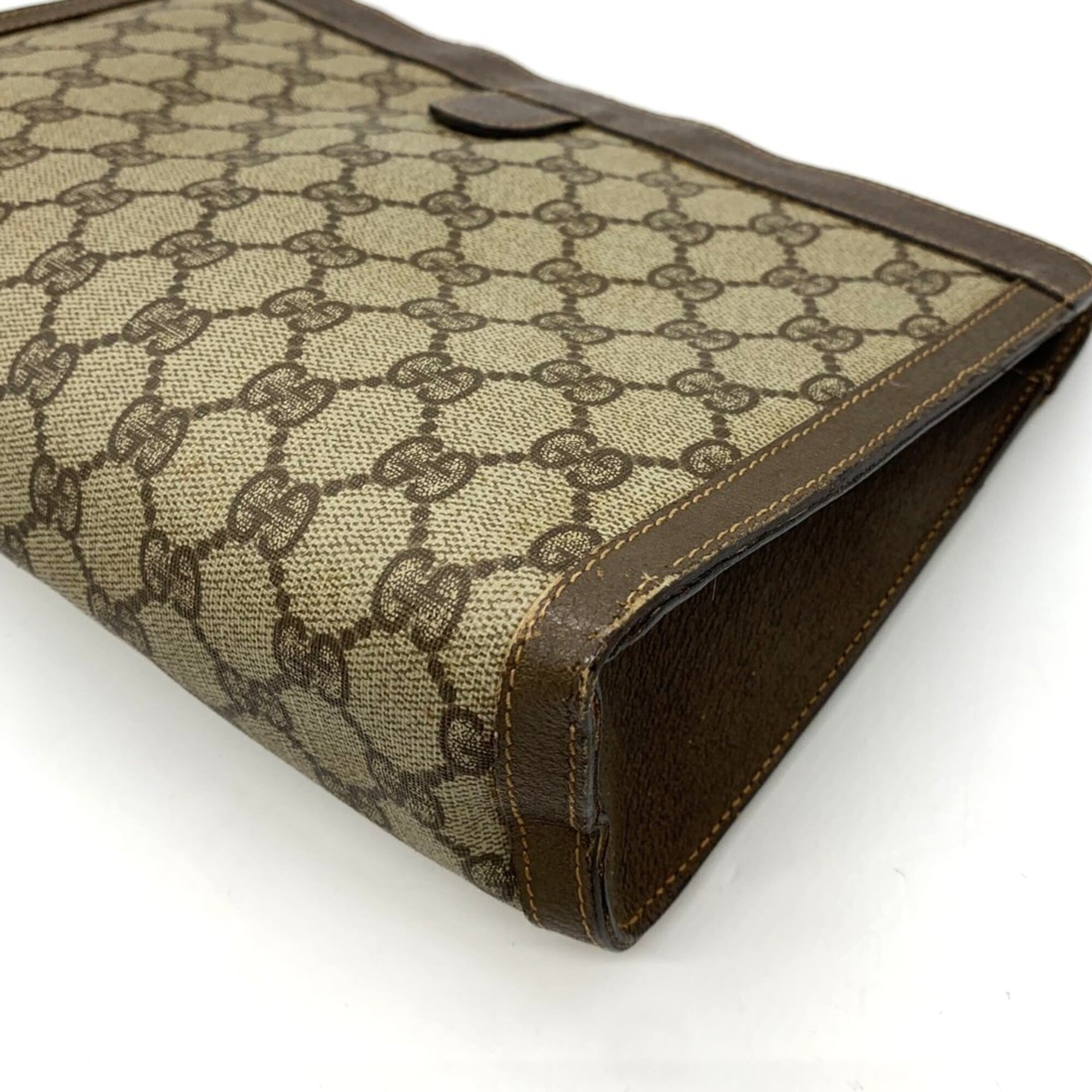 Gucci Brown Clutch Bag (Pre-Owned)