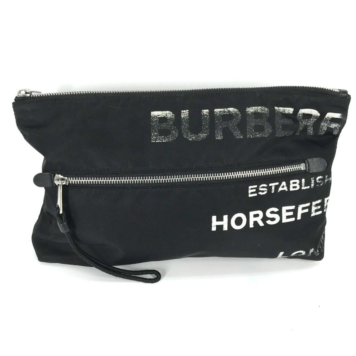 Burberry Black Cloth Clutch Bag (Pre-Owned)