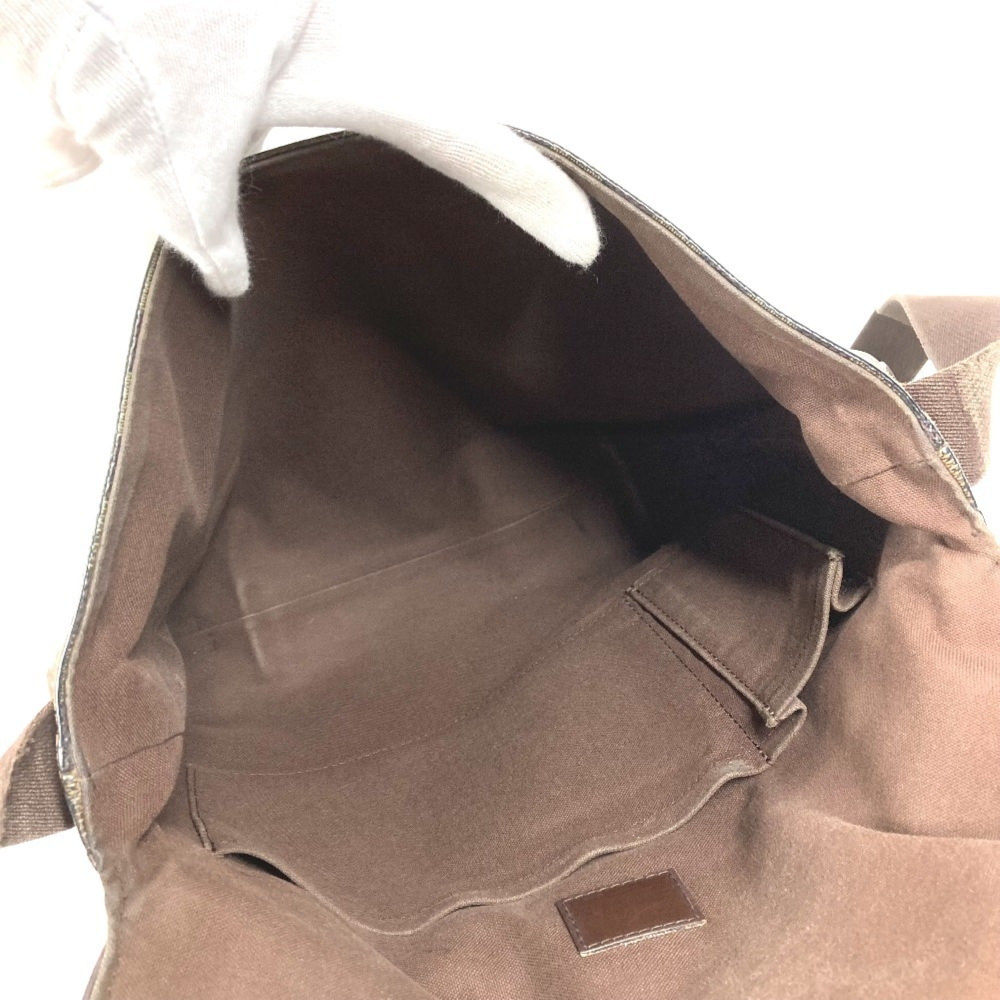 Louis Vuitton Damier Brown Ebene Damier Canvas Messenger Bag Shoulder Bag (Pre-Owned)