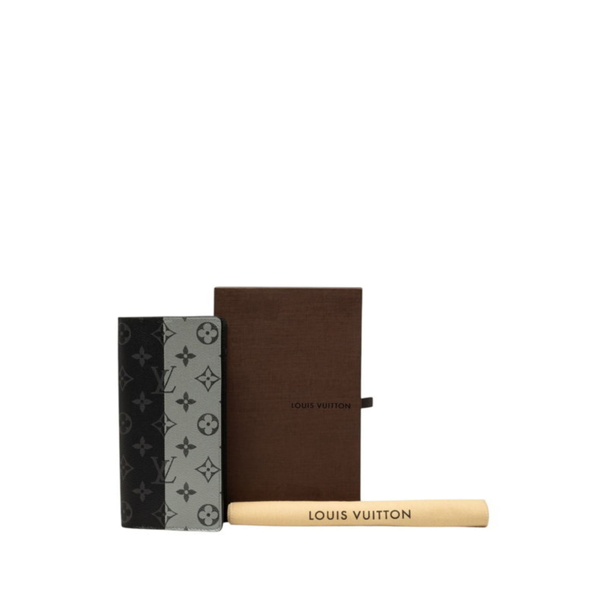 Louis Vuitton Black Monogram Eclipse Pvc Leather Long Wallet (Bi-Fold) (Pre-Owned)