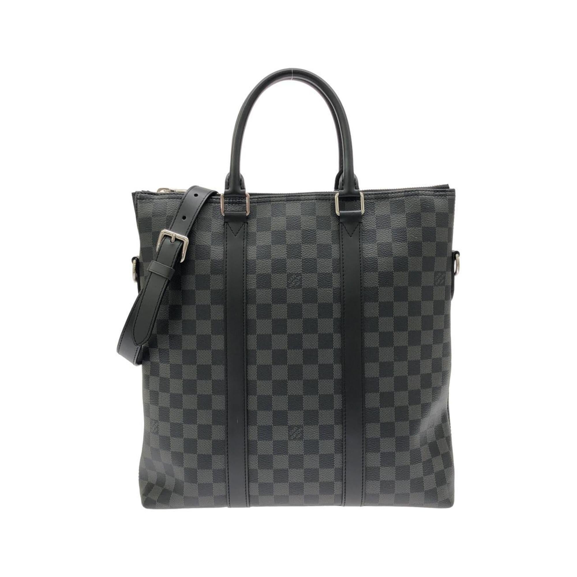 Louis Vuitton Dark Gray Graphite Coated Canvas Handbag (Pre-Owned)