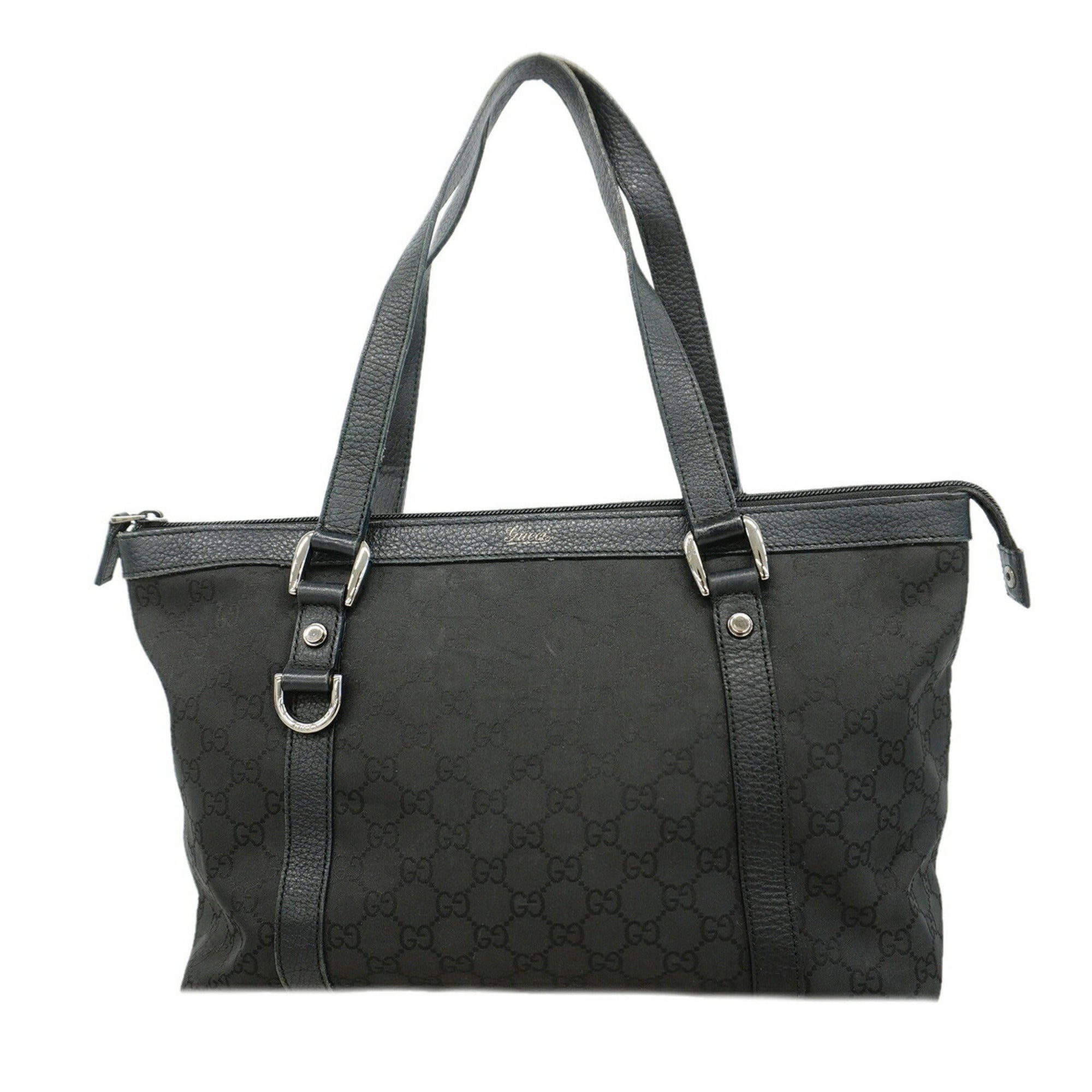Gucci Black Nylon Tote Bag (Pre-Owned)