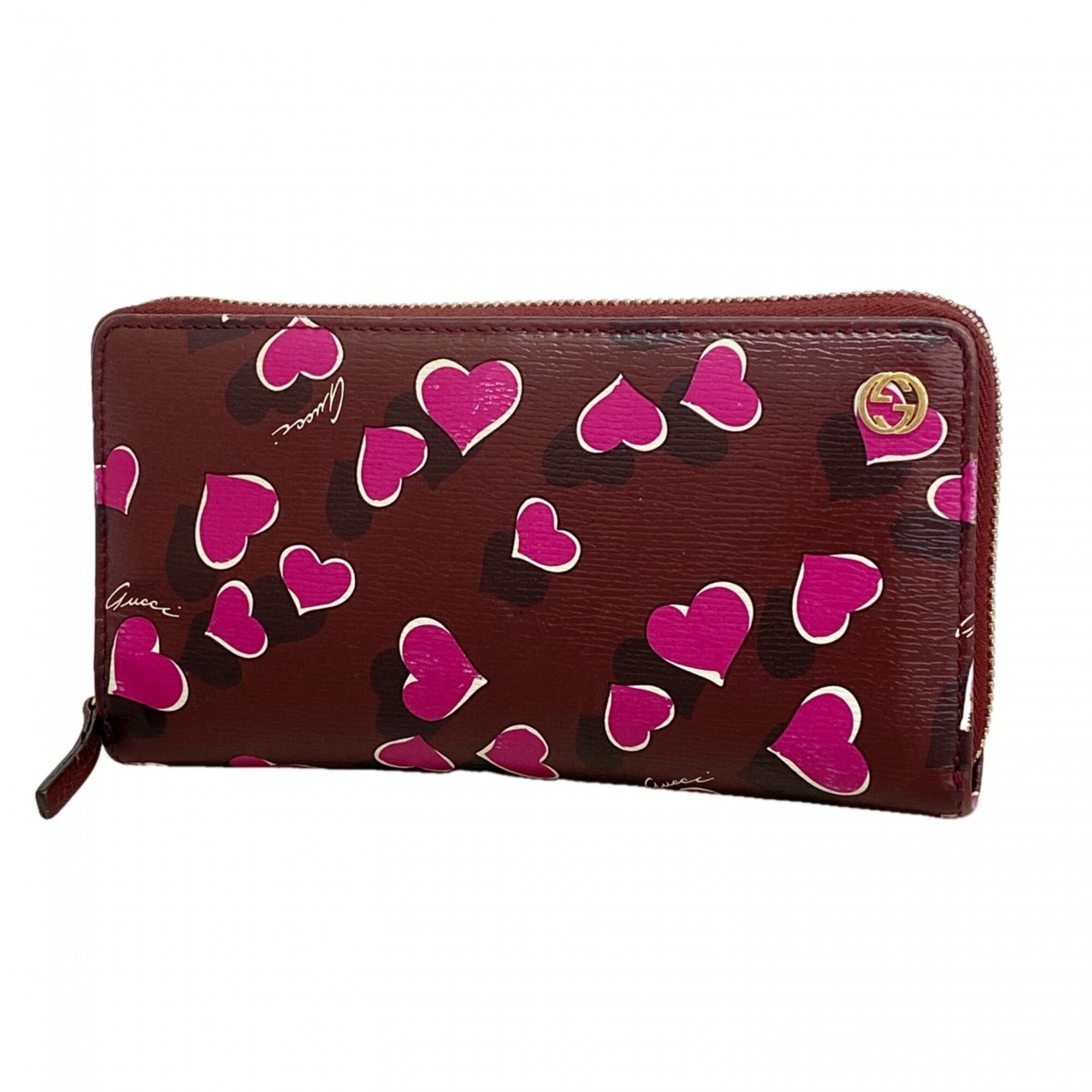 Gucci Pink Purple Long Wallet (Bi-Fold) (Pre-Owned)