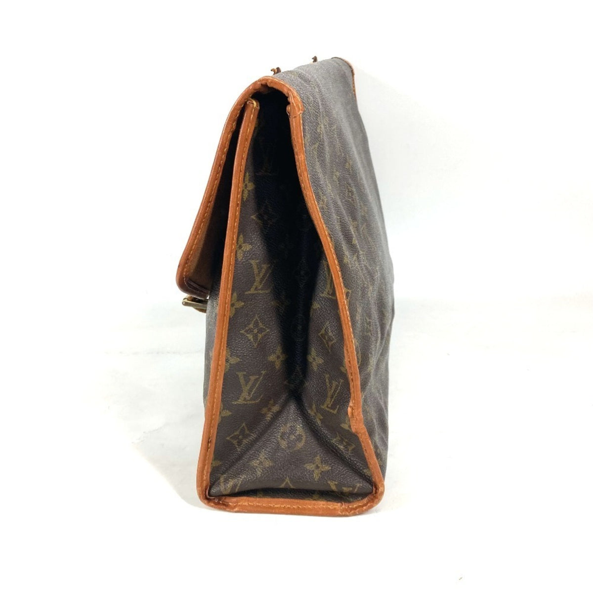 Louis Vuitton Brown Monogram Canvas Handbag Shoulder Bag (Pre-Owned)