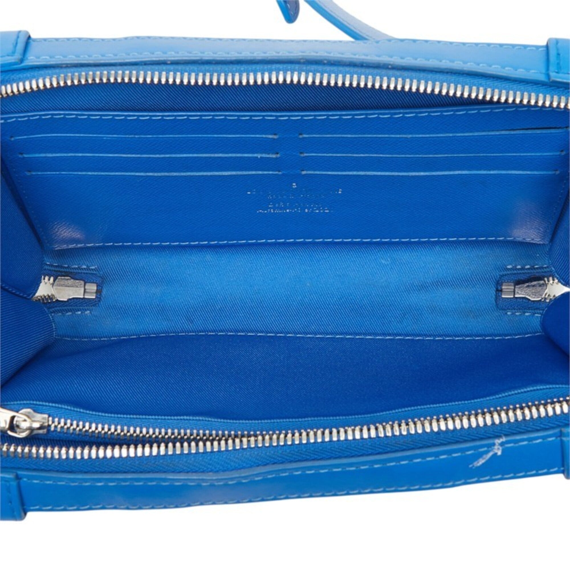 Louis Vuitton Blue Pvc Leather Shoulder Bag (Pre-Owned)
