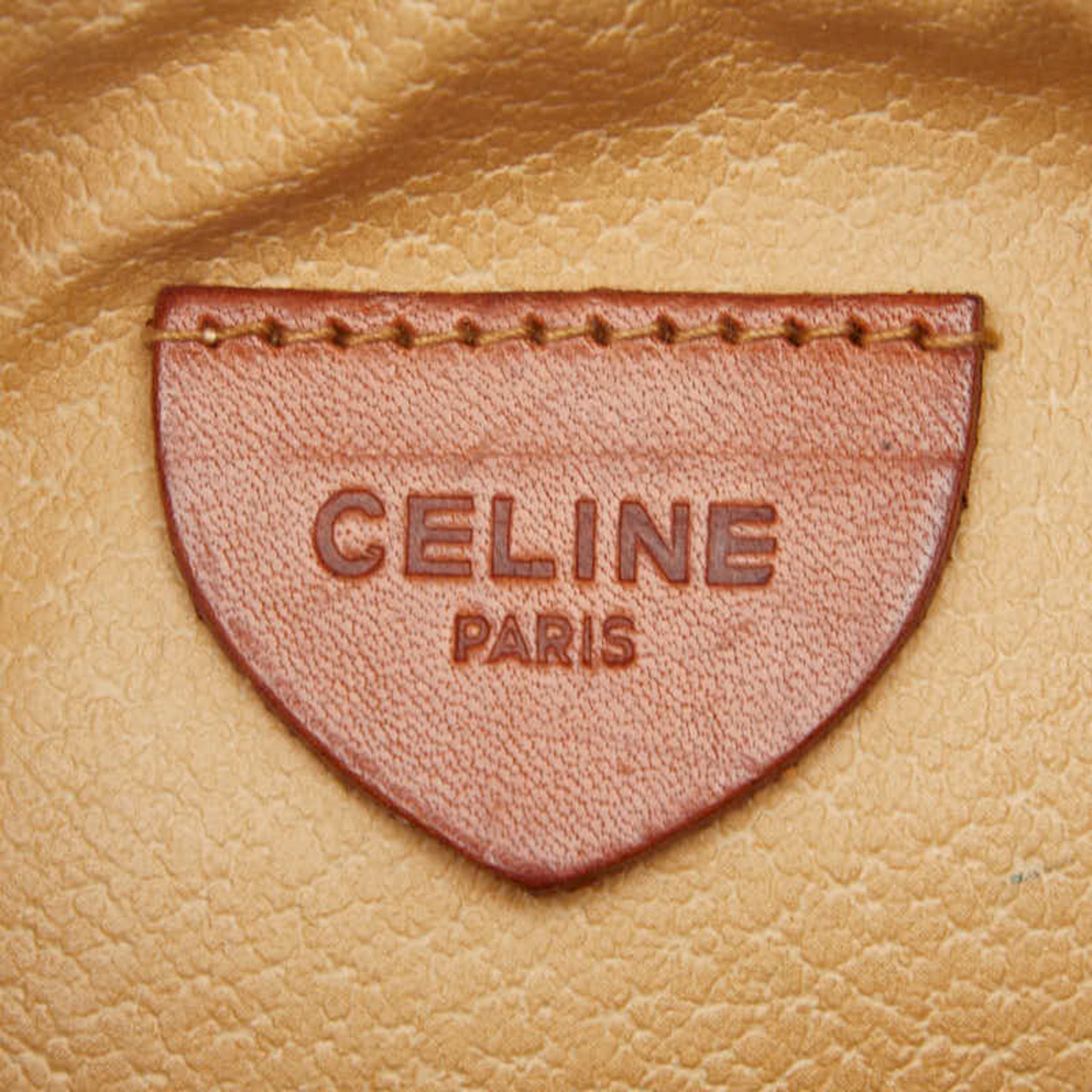 Celine Brown Pvc Leather Shoulder Bag (Pre-Owned)