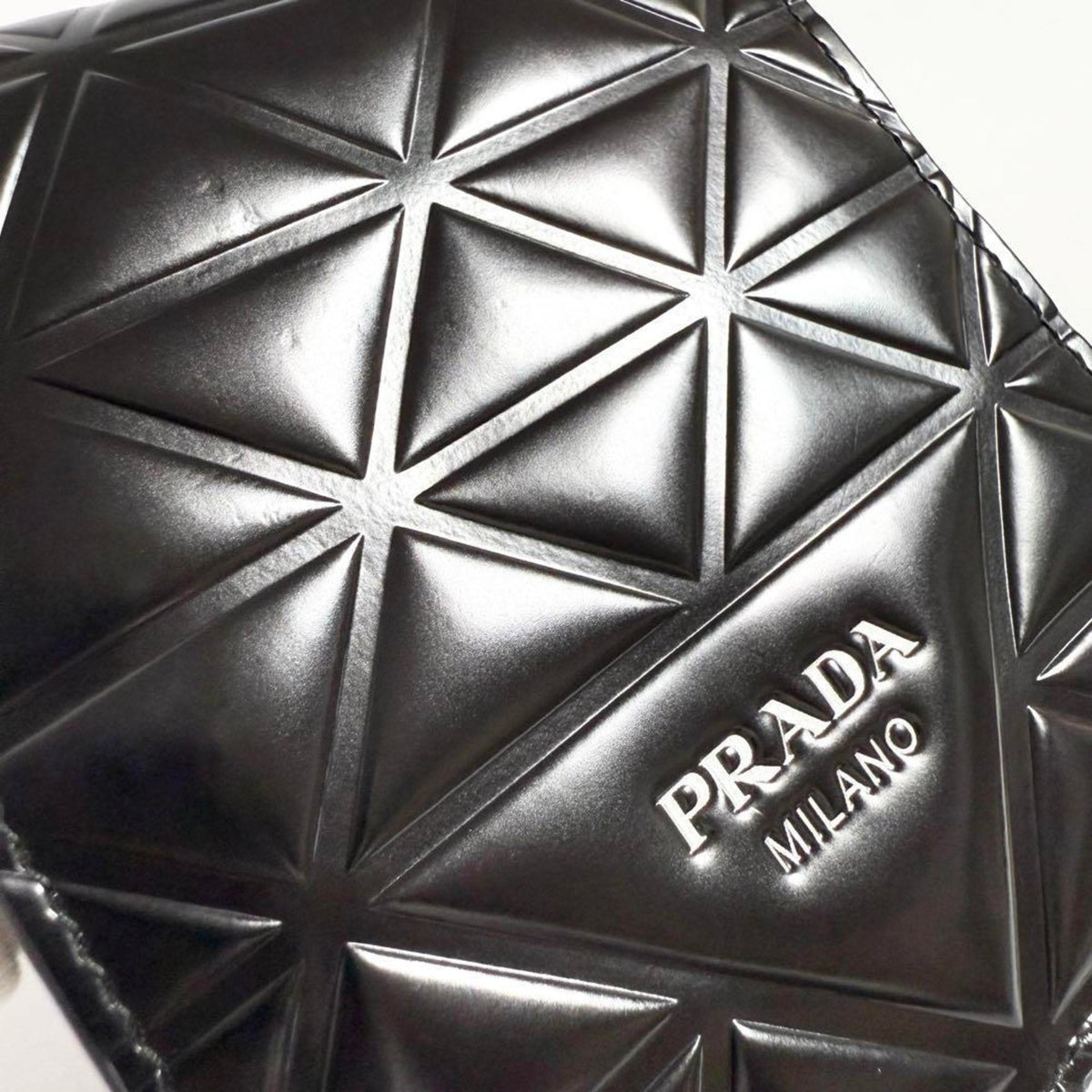 Prada Black Leather Wallet (Bi-Fold) (Pre-Owned)