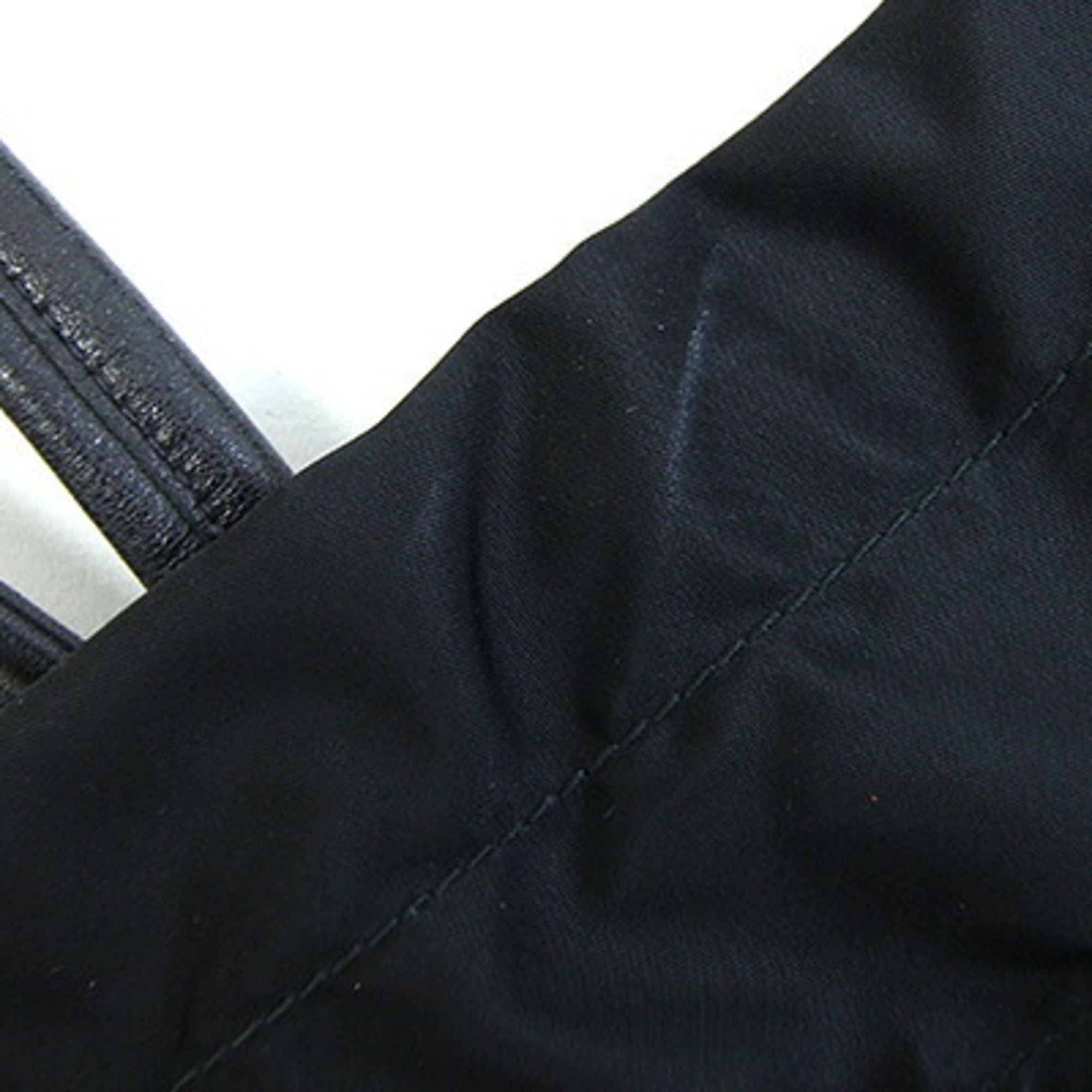Prada Black Nero Leather Nylon Tote Bag (Pre-Owned)