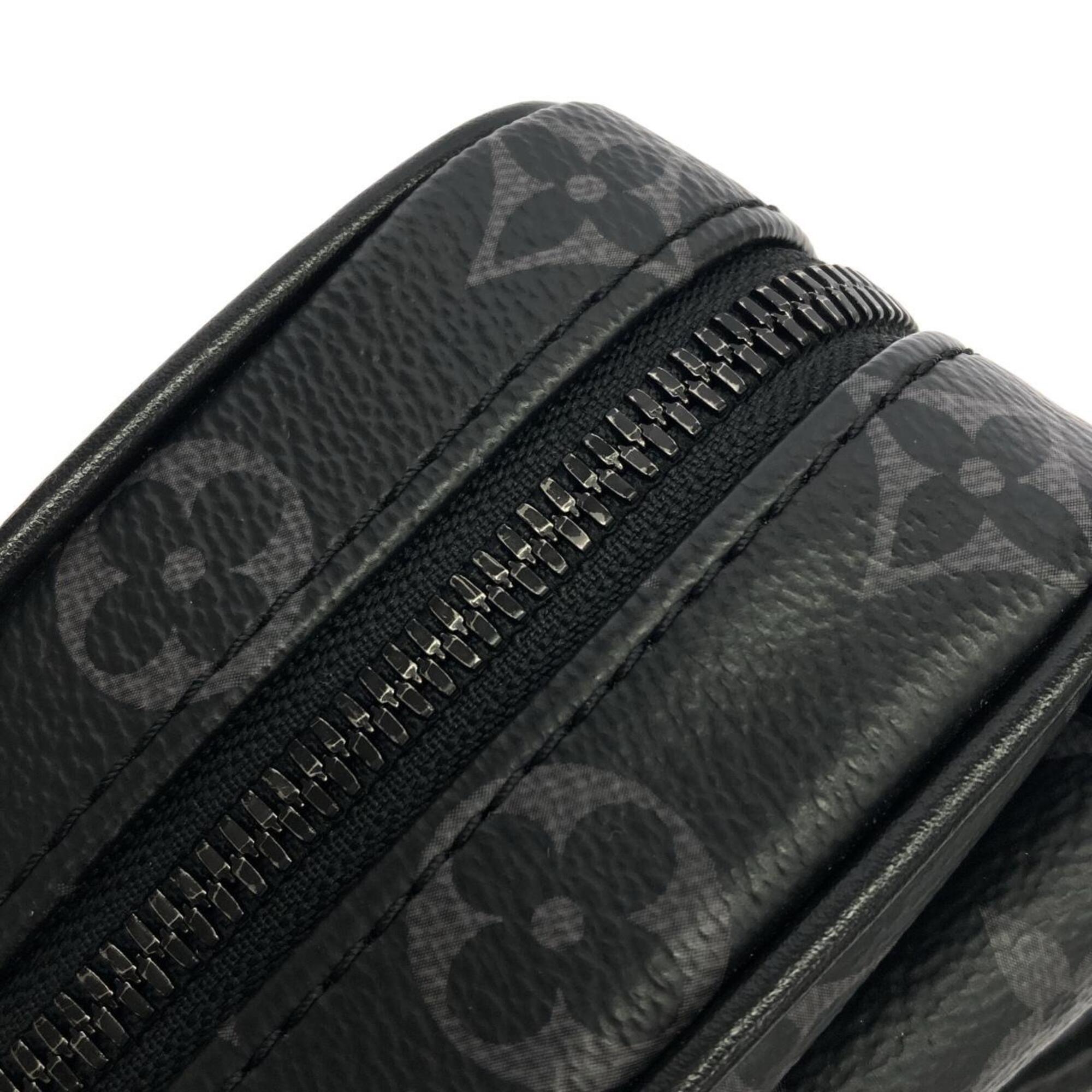 Louis Vuitton Black Coated Canvas Shoulder Bag (Pre-Owned)