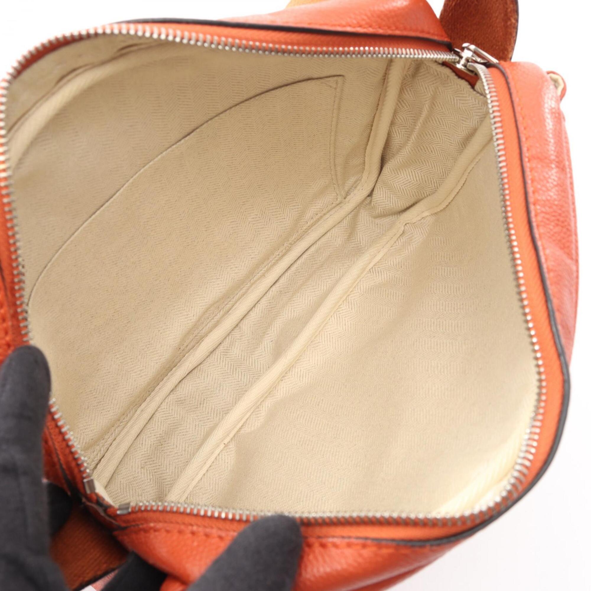 Loewe Brown Leather Handbag Shoulder Bag (Pre-Owned)