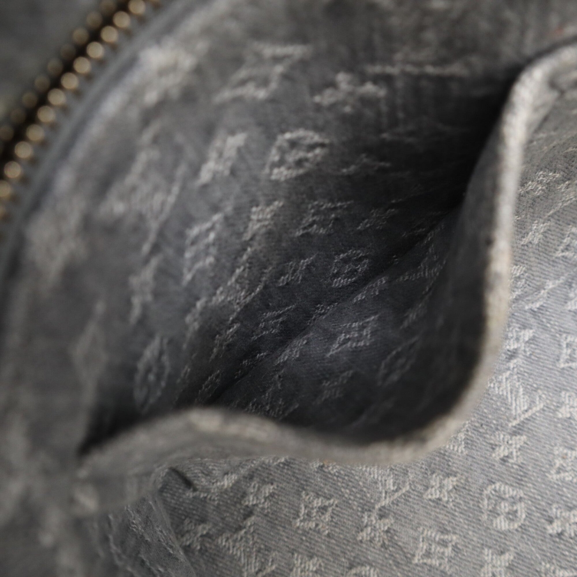 Louis Vuitton Beige Blue Cotton Handbag (Pre-Owned)