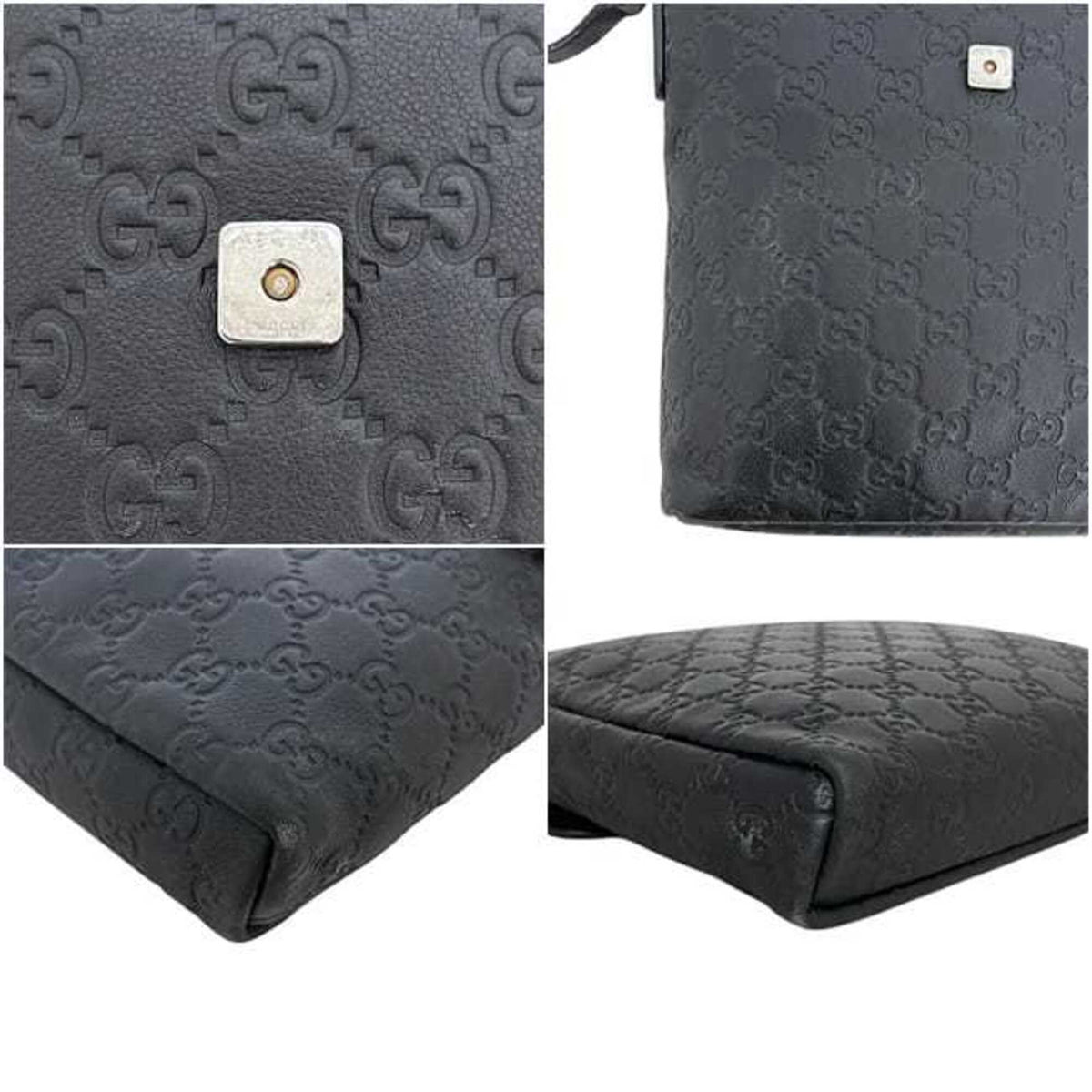 Gucci Black Leather Shoulder Bag (Pre-Owned)
