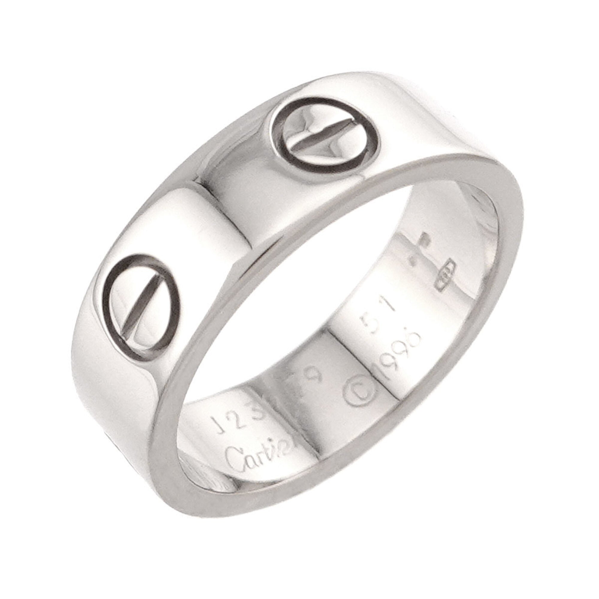 Cartier White Gold (18K) Band Ring (Pre-Owned)