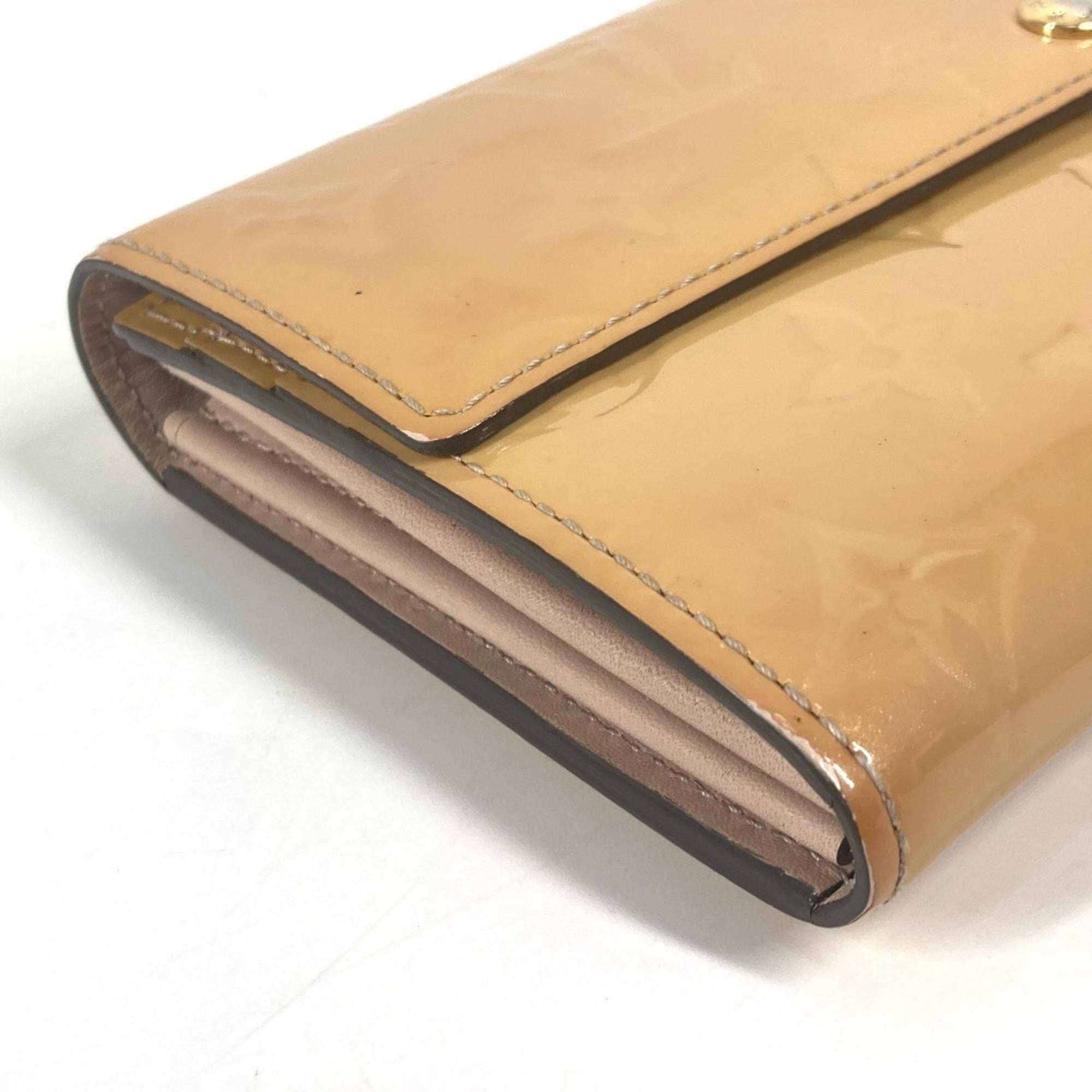 Louis Vuitton Monogram Vernis Pink Rose Angelique Monogram Vernis Long Wallet (Bi-Fold) (Pre-Owned)