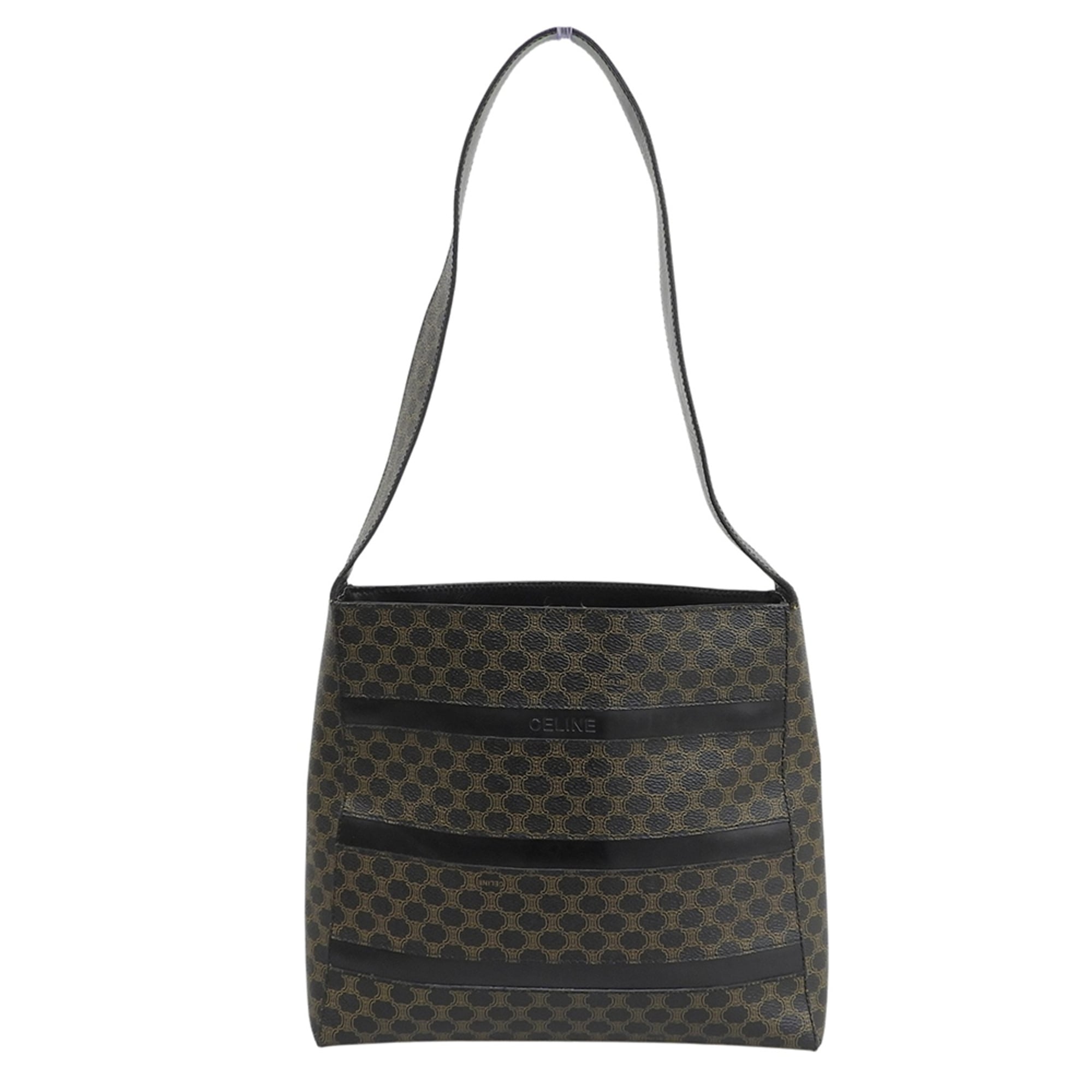 Celine Brown Pvc Shoulder Bag (Pre-Owned)